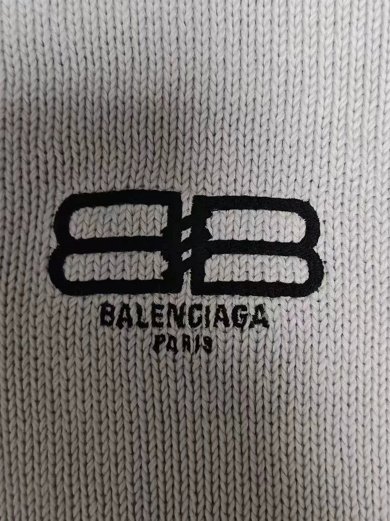 Balenciaga Balenciaga 23ss double-B embroidered logo knit long-sleeve Size US S / EU 44-46 / 1 - 3 Thumbnail