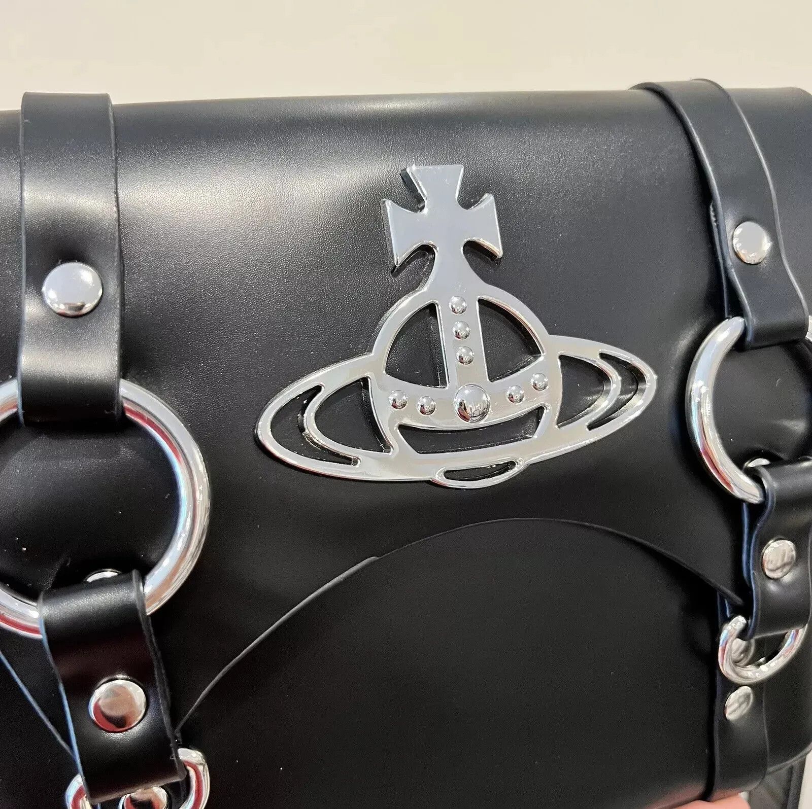 Vivienne Westwood ❤Vivienne Westwood Black Kim Messenger Bag Size ONE SIZE - 21 Thumbnail