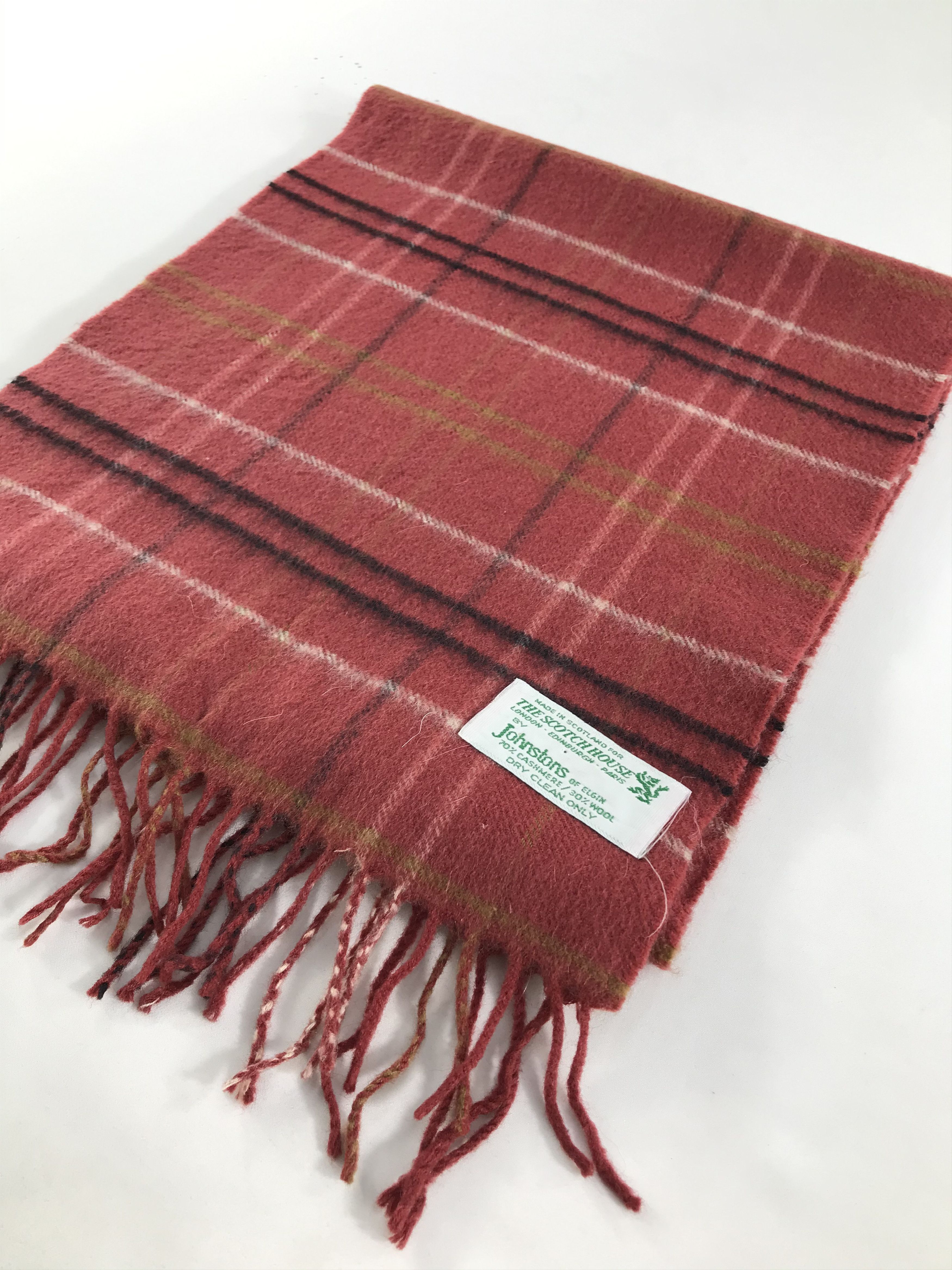 Johnstons Of Elgin Vintage Johnstons of Elgin Scarf/Muffler/Neckwear MF931 Size ONE SIZE - 3 Thumbnail