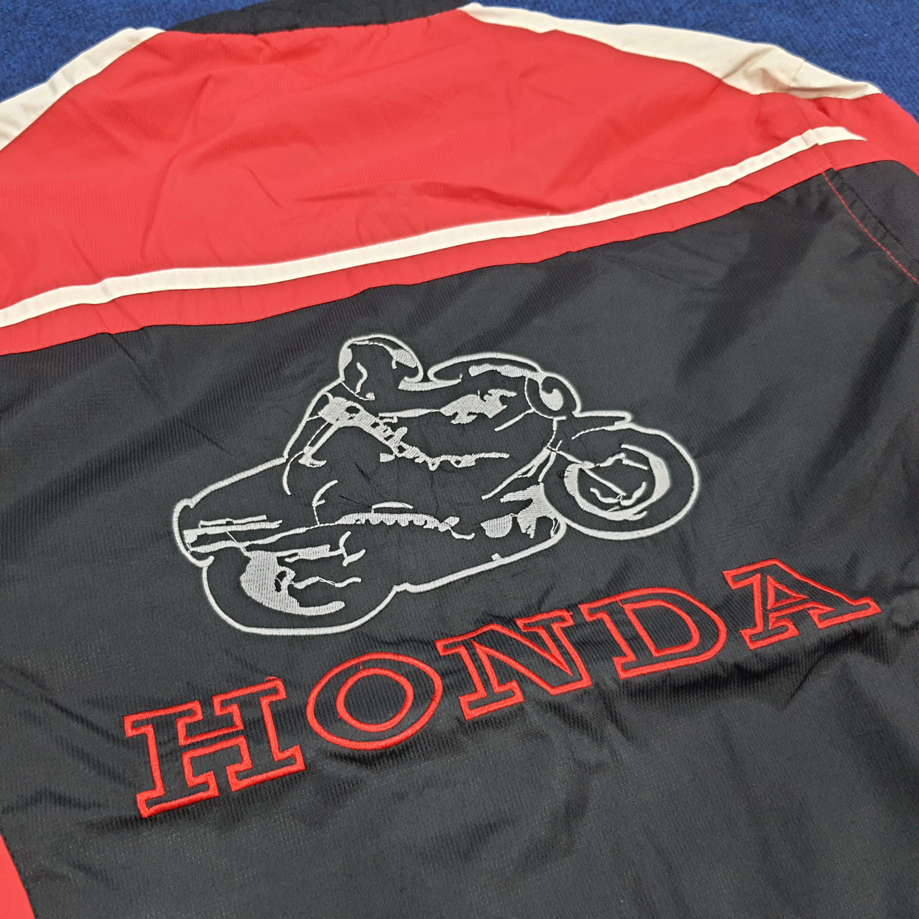 Honda × Vintage Vintage HONDA Japanese Brand Embroidered Bikers Jacket Size US L / EU 52-54 / 3 - 4 Thumbnail