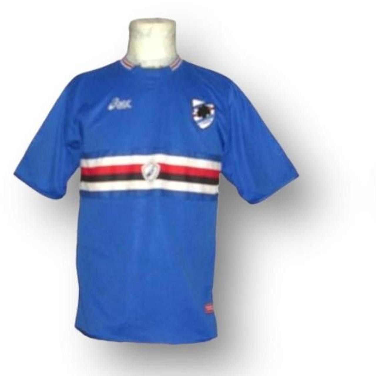 Asics Fc Sampdoria Home Shirt Jersey Size US M / EU 48-50 / 2 - 2 Thumbnail