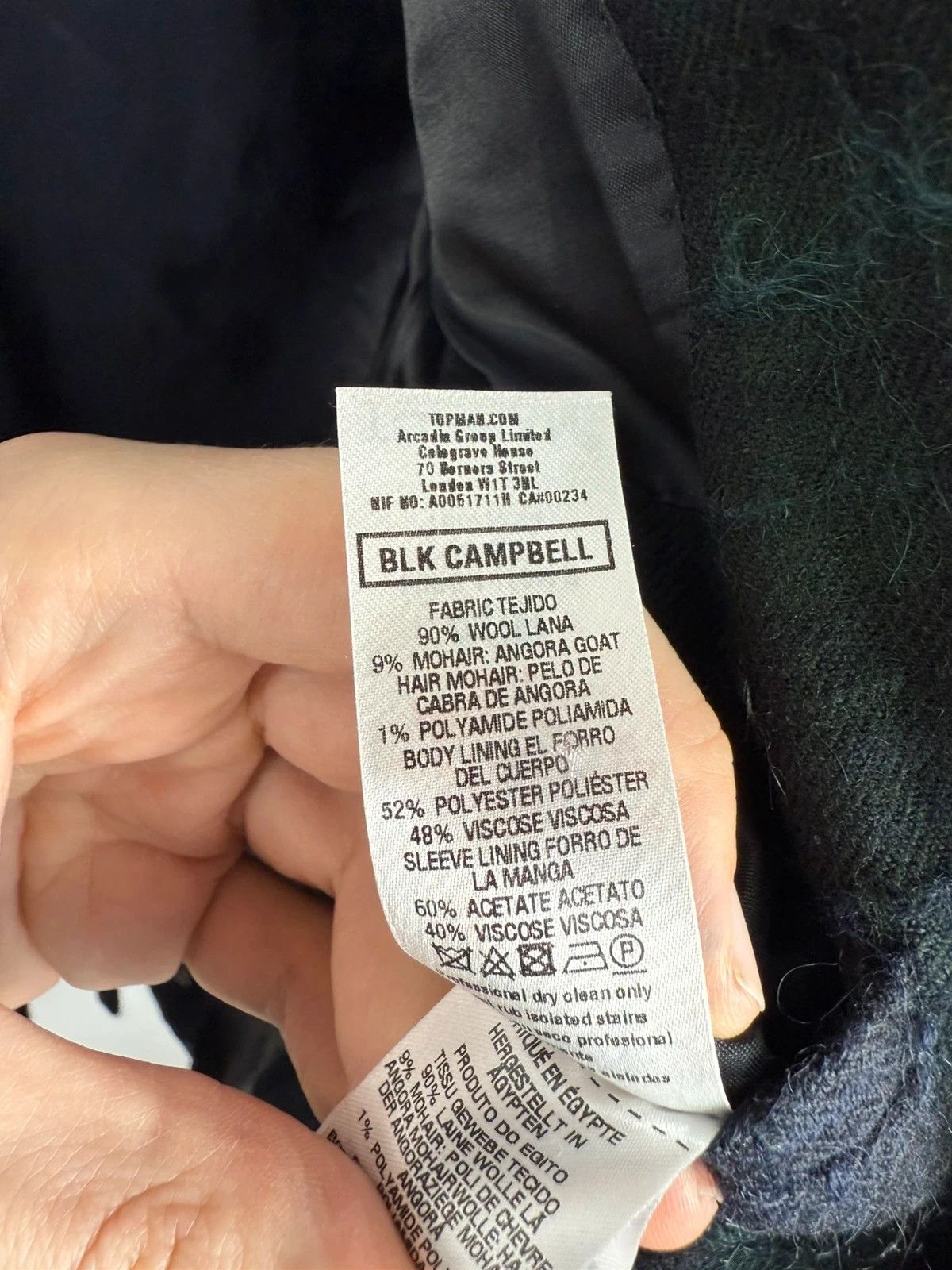 Topman Lochcarron Of Scotland Topman Wool Mohair Coat size 40 Size US M / EU 48-50 / 2 - 12 Thumbnail