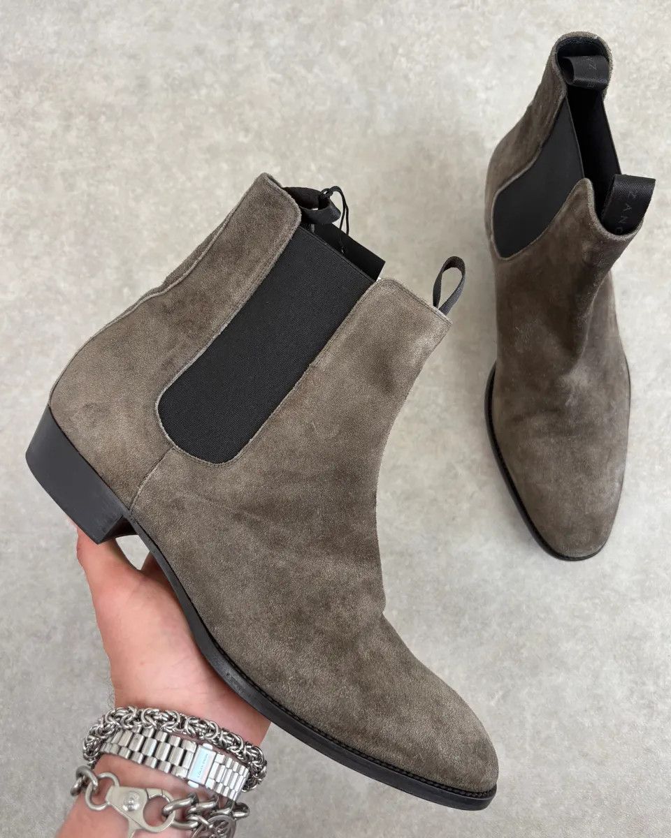 Giuseppe Zanotti Giuseppe Zanotti Tern Suede Leather Chelsea Boots Size US 11 / EU 44 - 1 Thumbnail