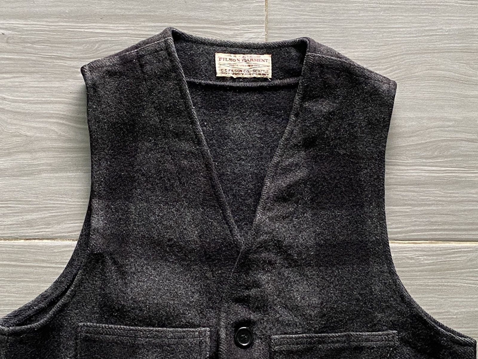 Filson Vtg Filson Garment Wool Vest Jacket Mackinaw Style Size US M / EU 48-50 / 2 - 5 Thumbnail