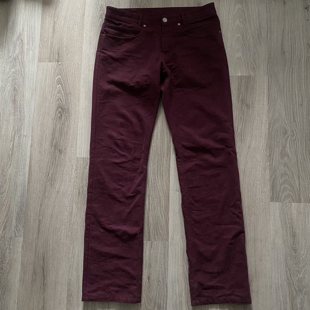 Maison Margiela Maison Margiela AW07 Burgundy Chinos Size US 30 / EU 46 - 1 Thumbnail