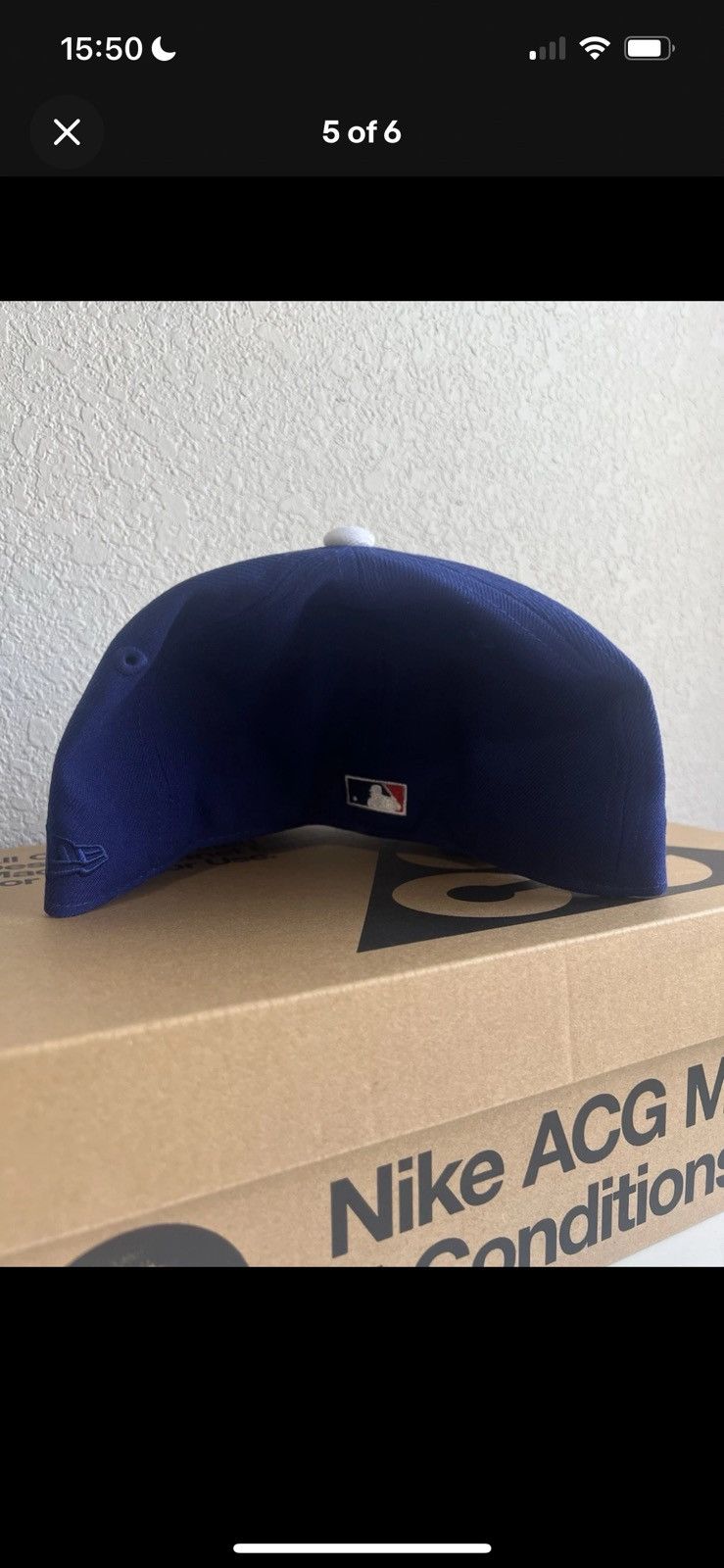 New Era Los Angeles Dodgers 50th Anniversary Patch Fitted Hat 7 3/8 Size ONE SIZE - 5 Thumbnail