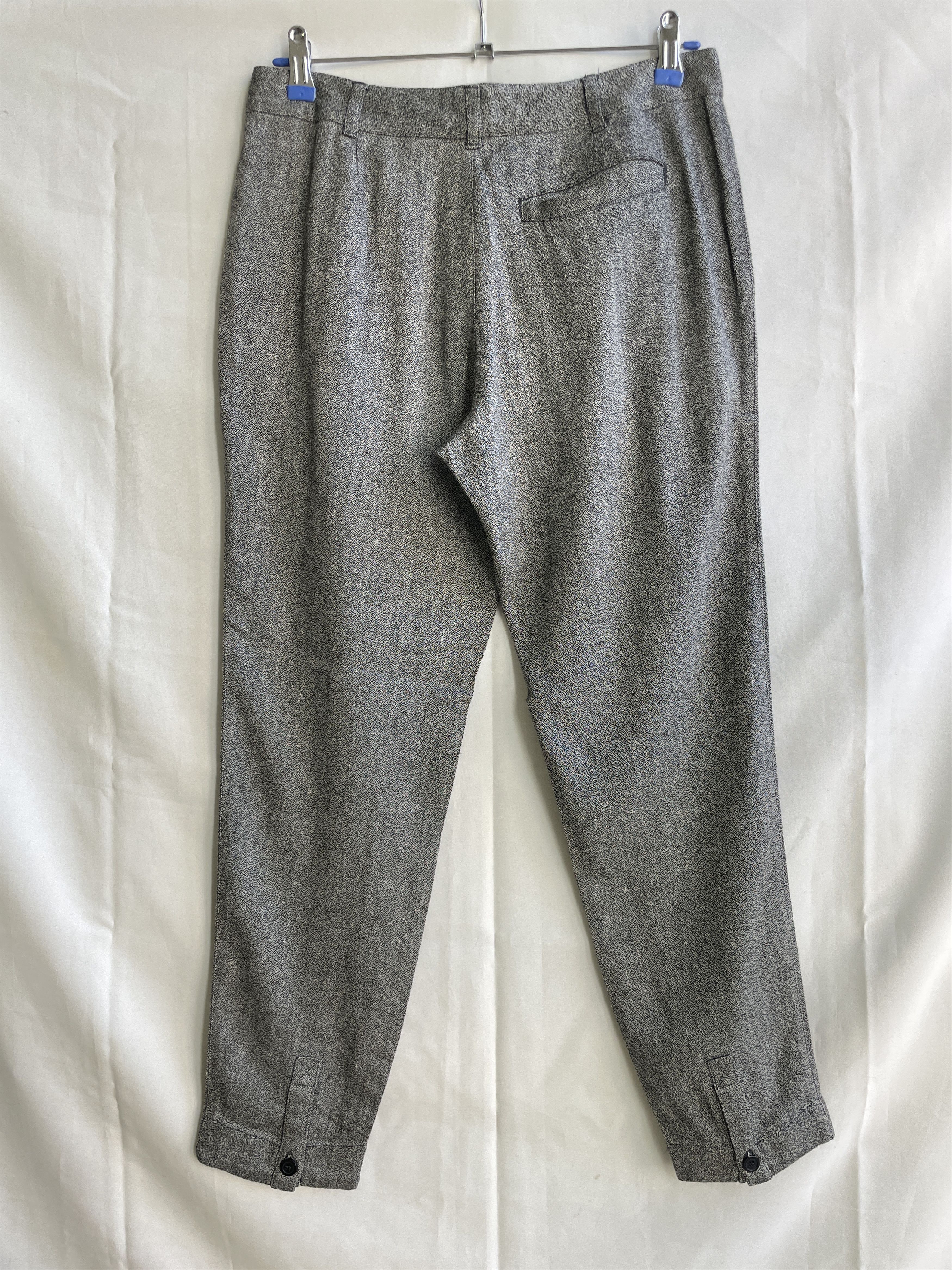 A.P.C. A.P.C. Womens Melange Viscose Linen Tapered Pleated Trousers Size 26" / US 2 / IT 38 - 2 Thumbnail