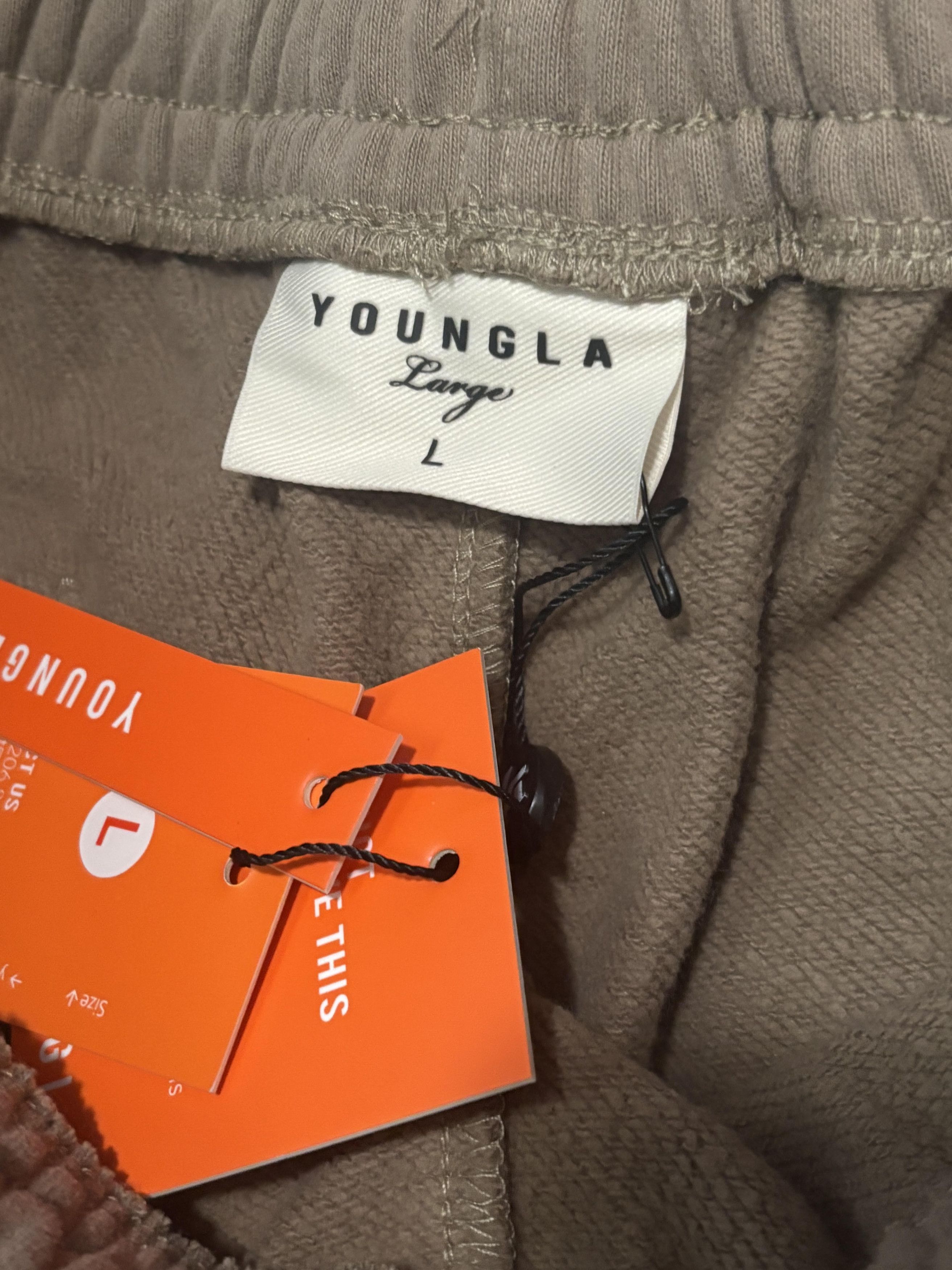 YoungLA YoungLA Tan Cursive Sweatpants Size 32" / US 10 / IT 46 - 3 Thumbnail