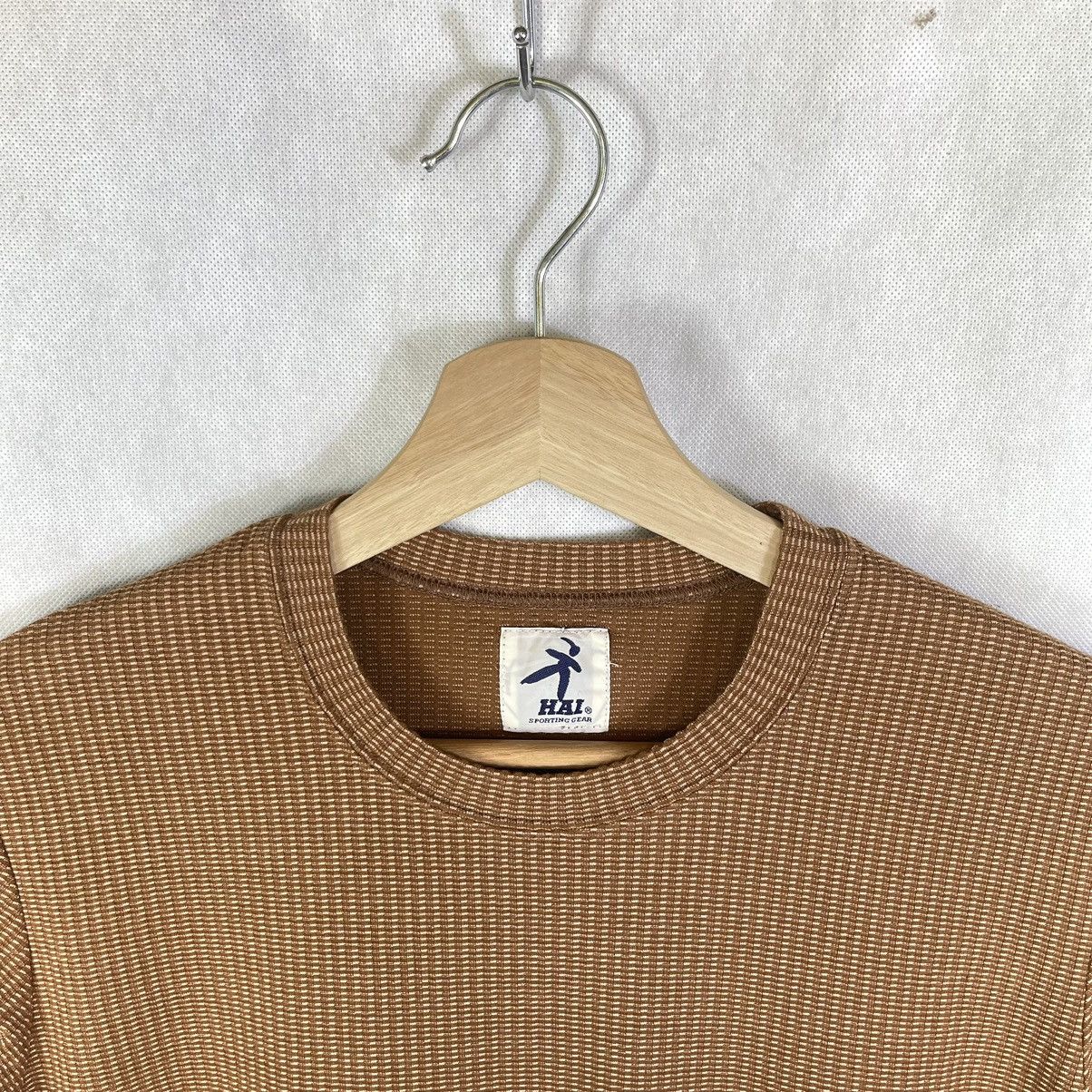 Hai Sporting Gear × Issey Miyake Rare! Hai Sporting Gear Waffle Knit Jacquard Tshirt Size M / US 6-8 / IT 42-44 - 3 Thumbnail