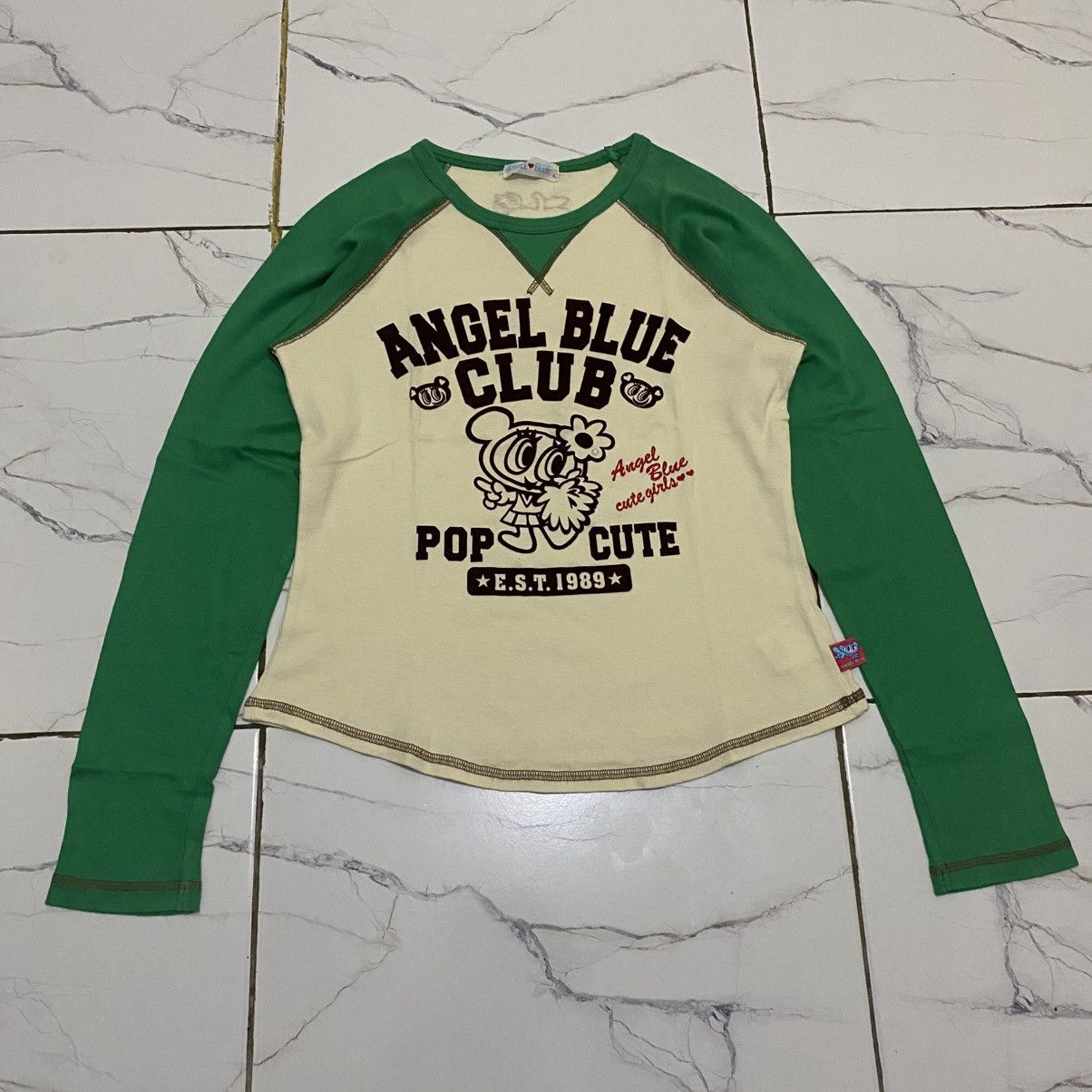 Angel Blue 2000s Angle Blue Longsleeve Size L / US 10 / IT 46 - 3 Thumbnail