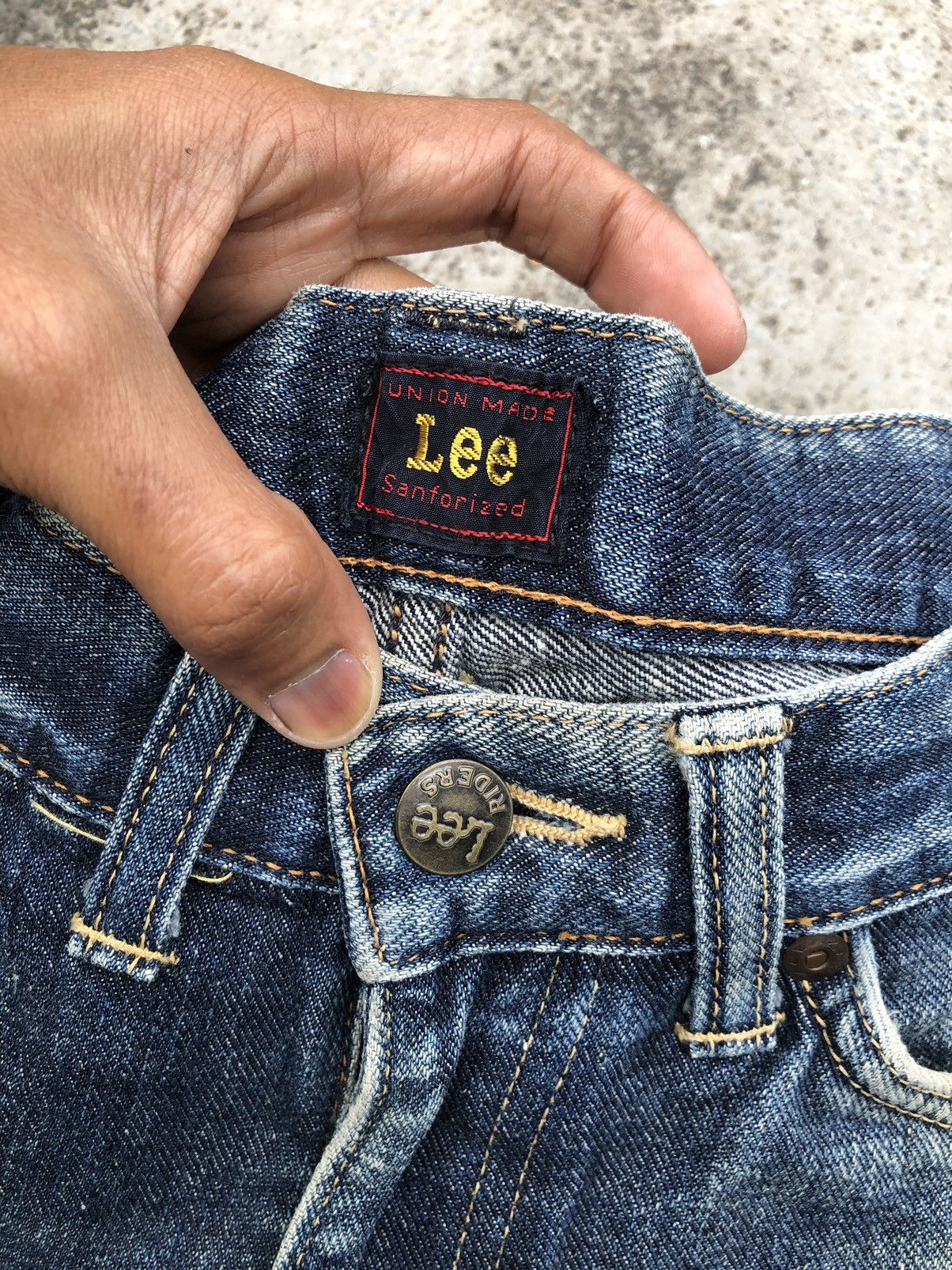 Lee × Vintage RUSTY BLUE VINTAGE LEE DENIM Size US 30 / EU 46 - 4 Thumbnail