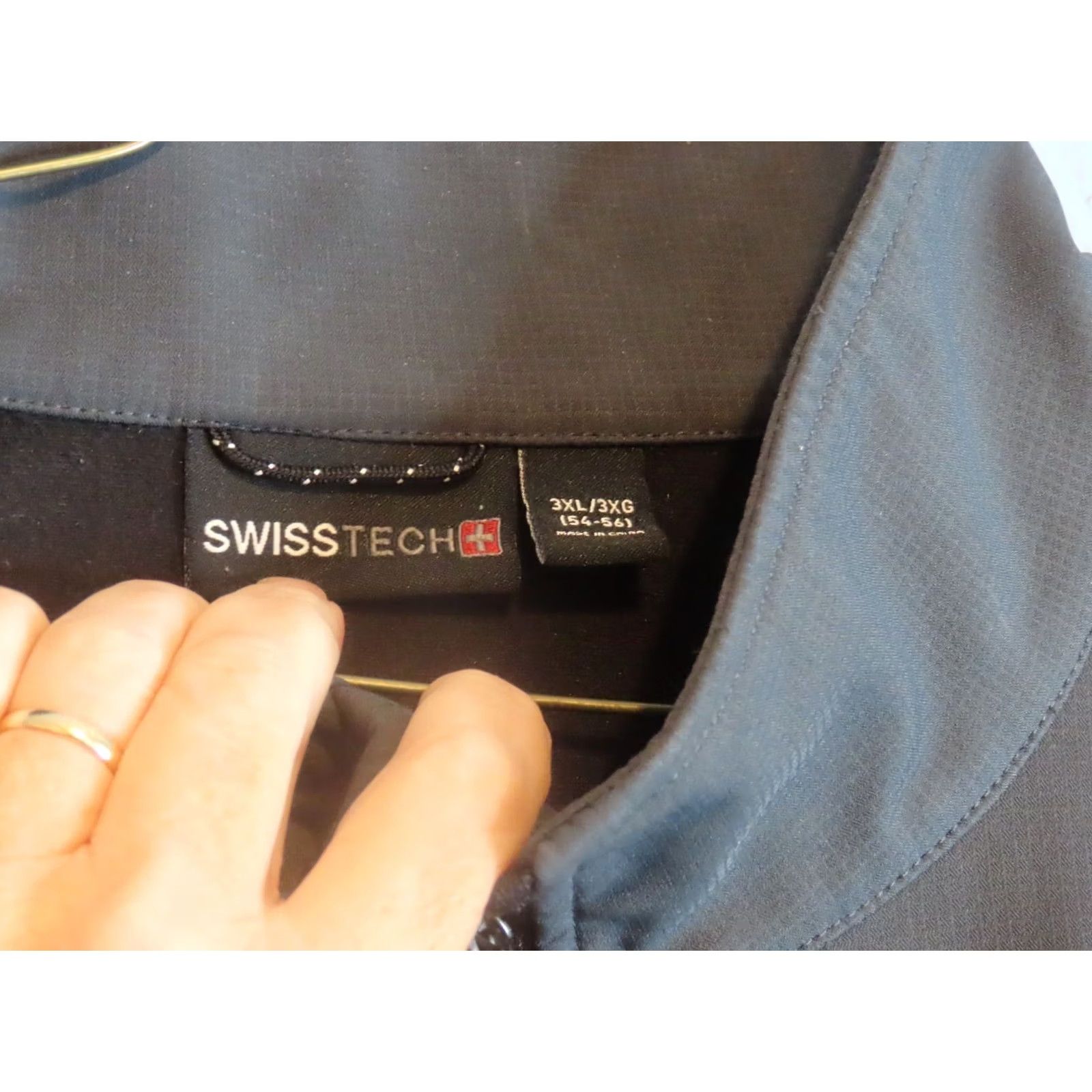 Vintage Swiss+Tech Coat Gray 3XL Full Zip Softshell Jacket Mens 3-in-1 Embroidered Logo Zipper Size US XXL / EU 58 / 5 - 3 Thumbnail