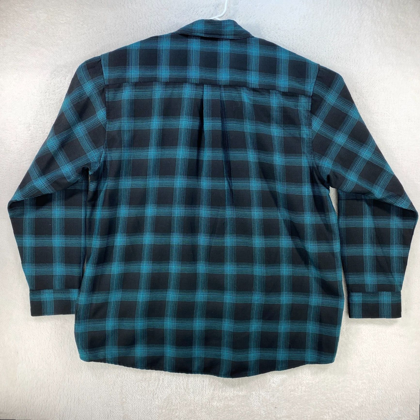 Vintage Dixxon Flannel SXS Mens 3XL Teal Black Pearl Snap The Trixie Long Sleeve Shirt Shirt Mens 3XL Flannel Shirt Snap Button Pocketed Plaid Size US XXL / EU 58 / 5 - 2 Thumbnail