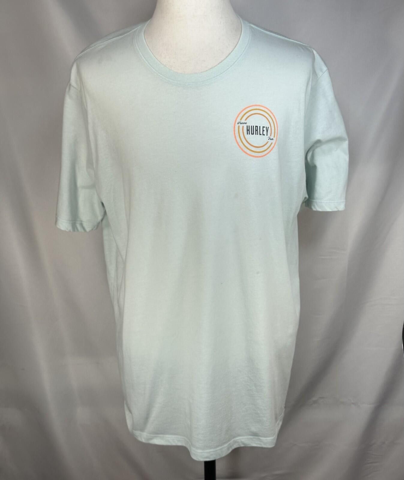 Hurley Hurley Graphic Print Pullover T-Shirt Green Mens 2XL Size US XXL / EU 58 / 5 - 1 Thumbnail