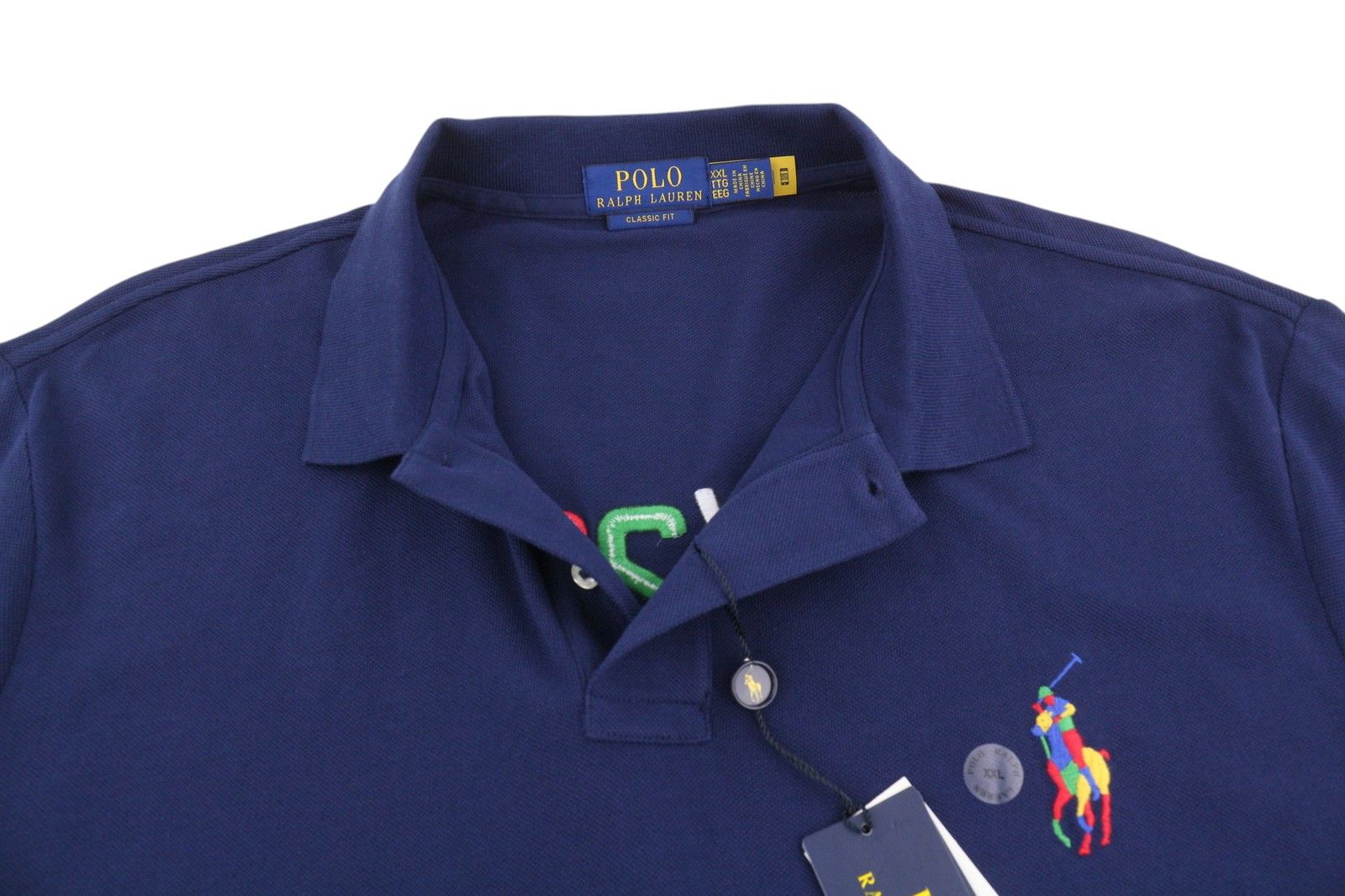 Polo Ralph Lauren CLASSIC FIT 2XL Blue Short Sleeve Embroidered Logo 84544 Size US XXL / EU 58 / 5 - 4 Thumbnail