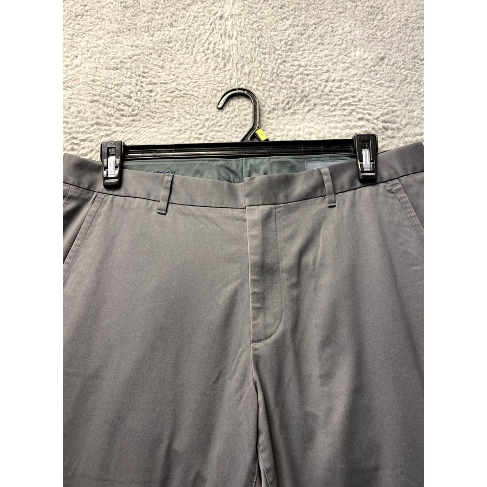 Bonobos Bonobos Pants Men’s 35x32 Gray Chino Slim Flat Front Casual Formal Workwear by Bonobos - 35x32 Gray Chino Pants for Men Size US 35 - 2 Thumbnail