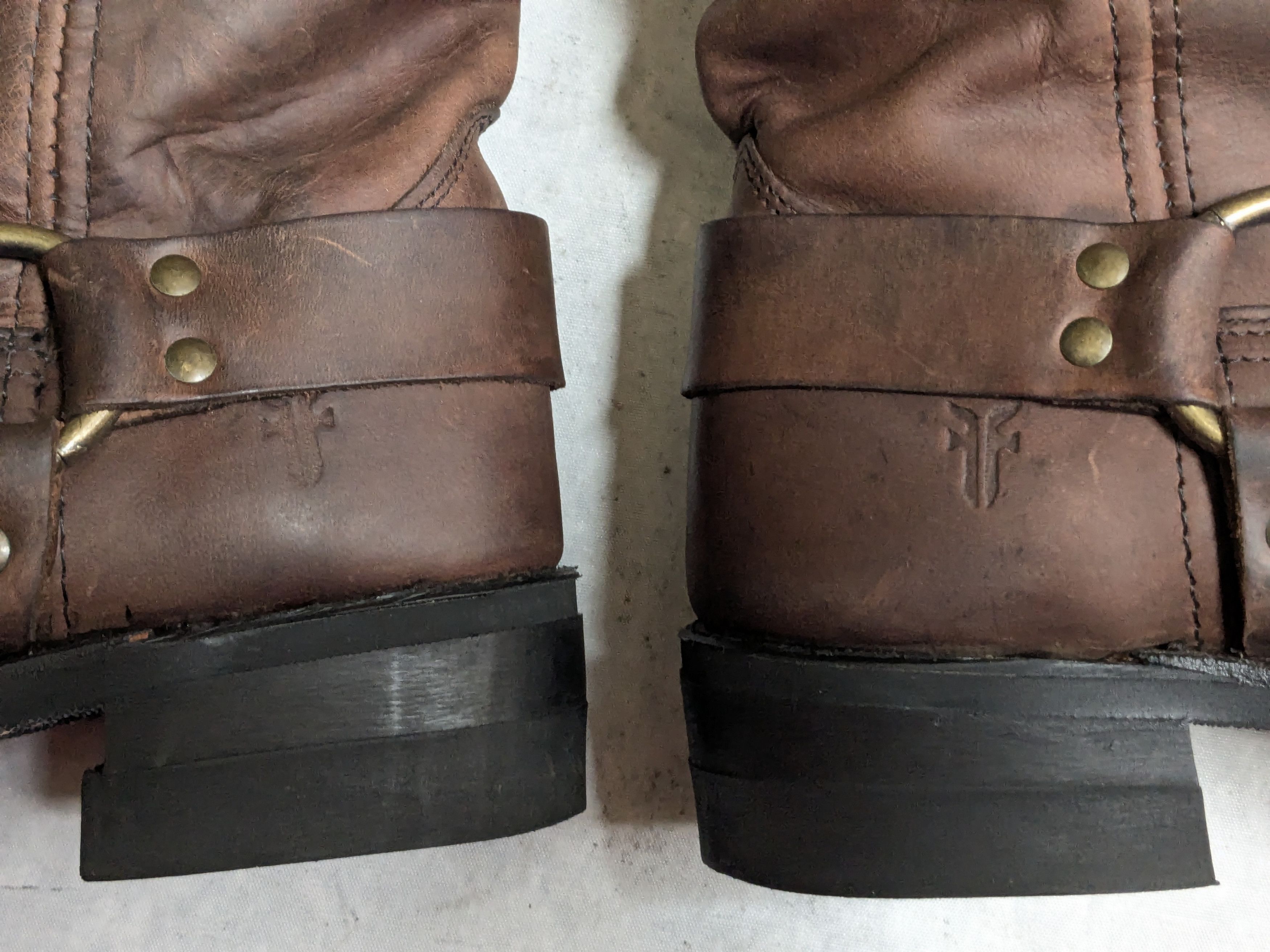 Frye Frye Harness Boots Brown 10 M Leather Buckle USA Size US 10 / EU 43 - 9 Thumbnail
