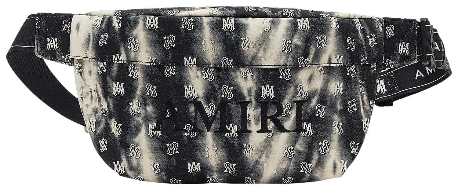 Amiri Amiri Micro Paisley Tie Dye Bum Bag 'Black' Size ONE SIZE - 1 Thumbnail