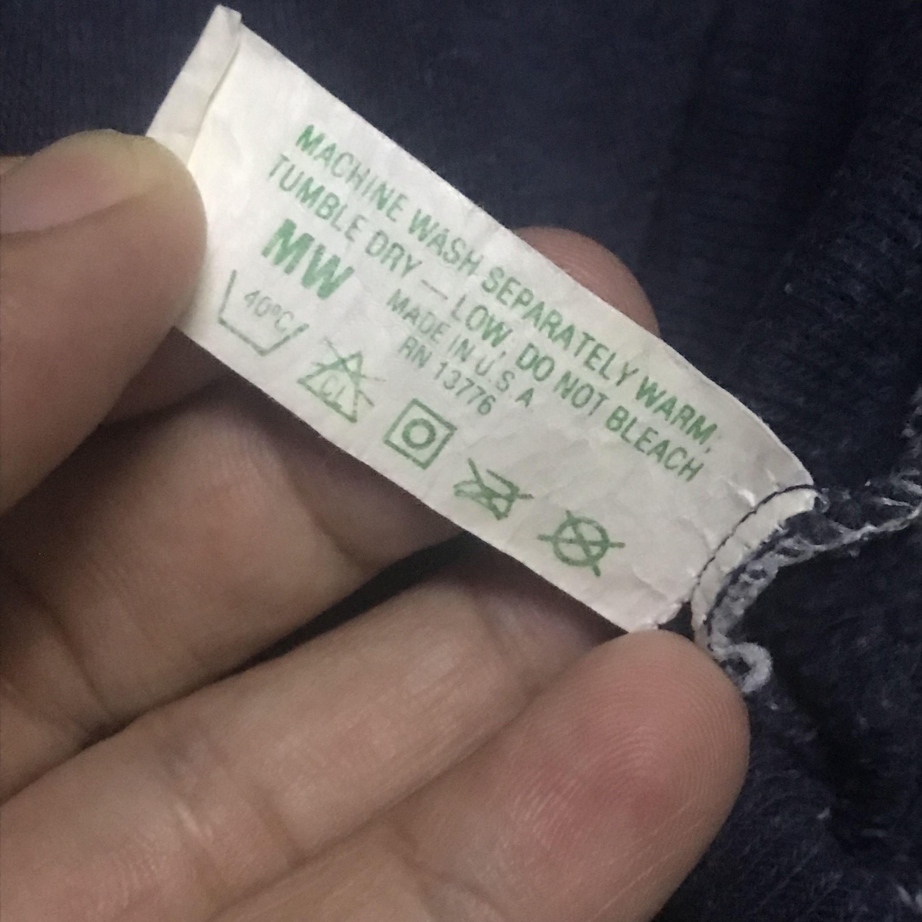Hanes Vintage Washington Hoodie 60s 70s Size US M / EU 48-50 / 2 - 9 Thumbnail