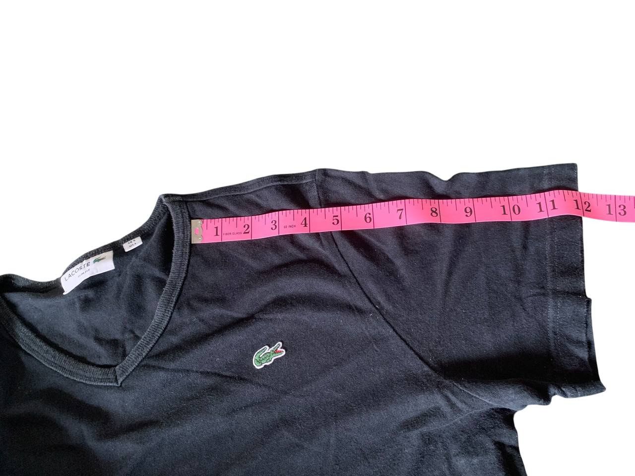Lacoste Lacoste Black V neck T-shirt Rare medium Size US M / EU 48-50 / 2 - 5 Thumbnail