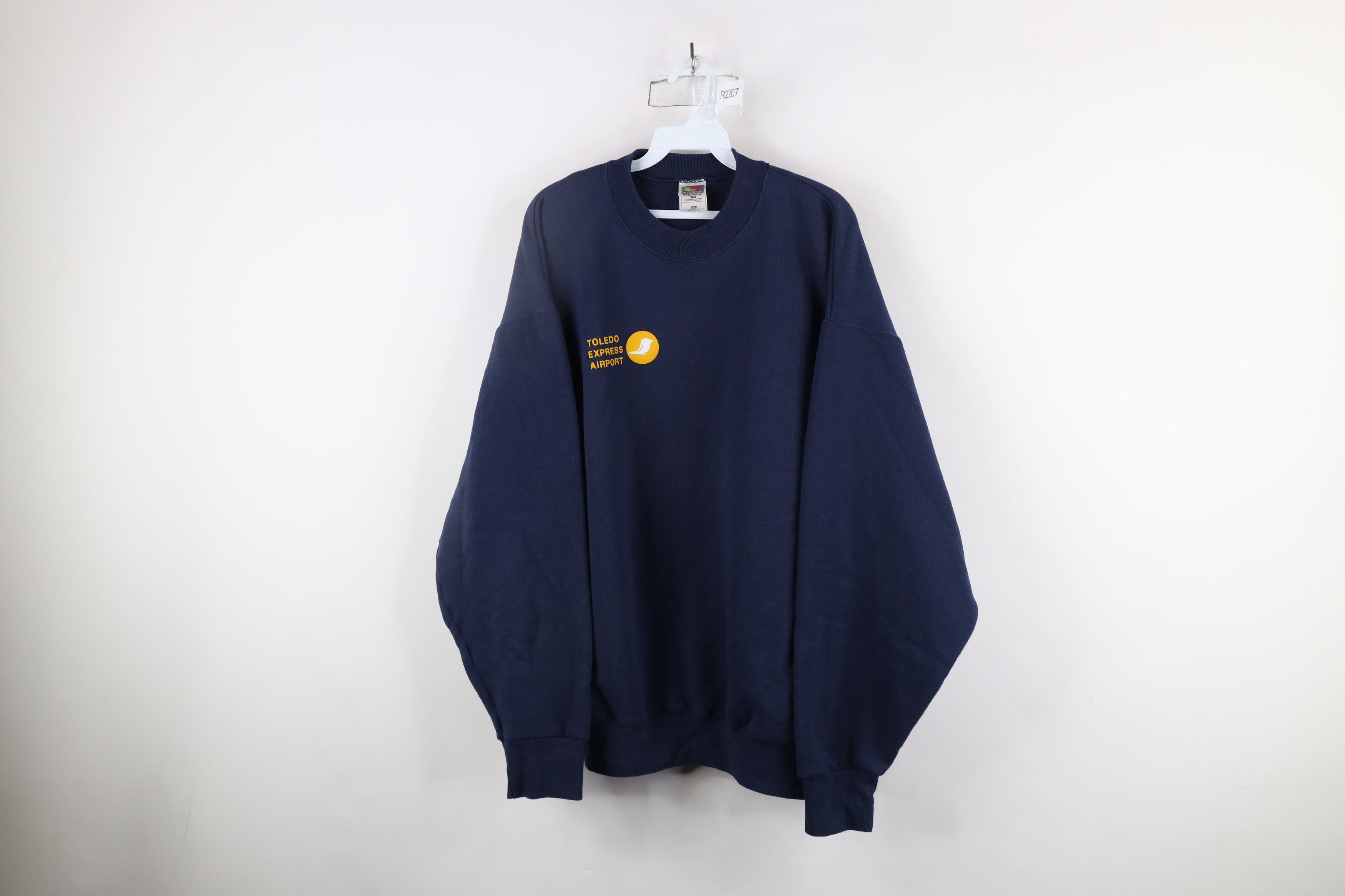 Vintage Vintage 90s Out Toledo Express Airport Airplane Sweatshirt Size US XL / EU 56 / 4 - 1 Thumbnail