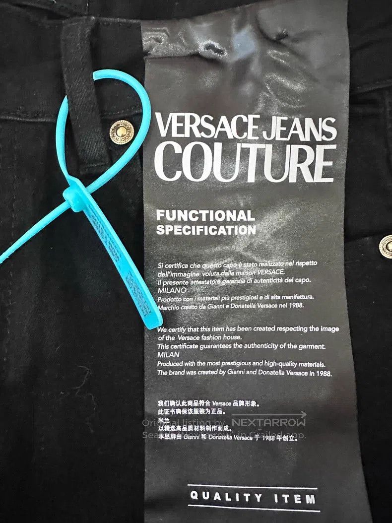 Versace Versace Black jeans Size US 33 - 4 Thumbnail