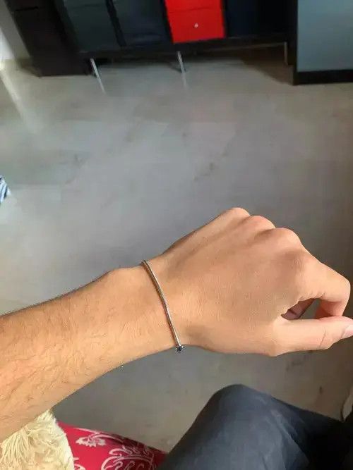 Jewelry 2Mm Width Snake Chain Bracelet in Silver, Men's