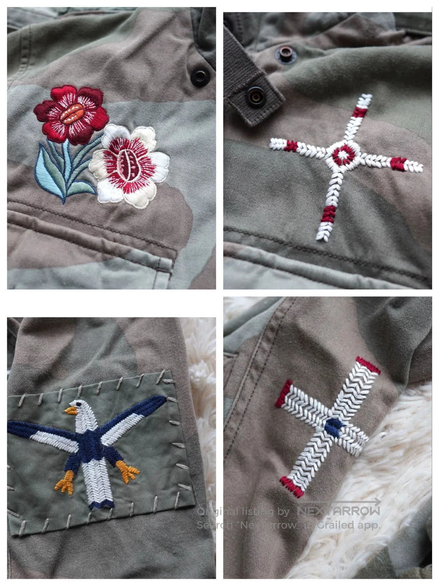 Wtaps Green Camo Embroidered Utility Jacket Size S. Size US S / EU 44-46 / 1 - 2 Thumbnail
