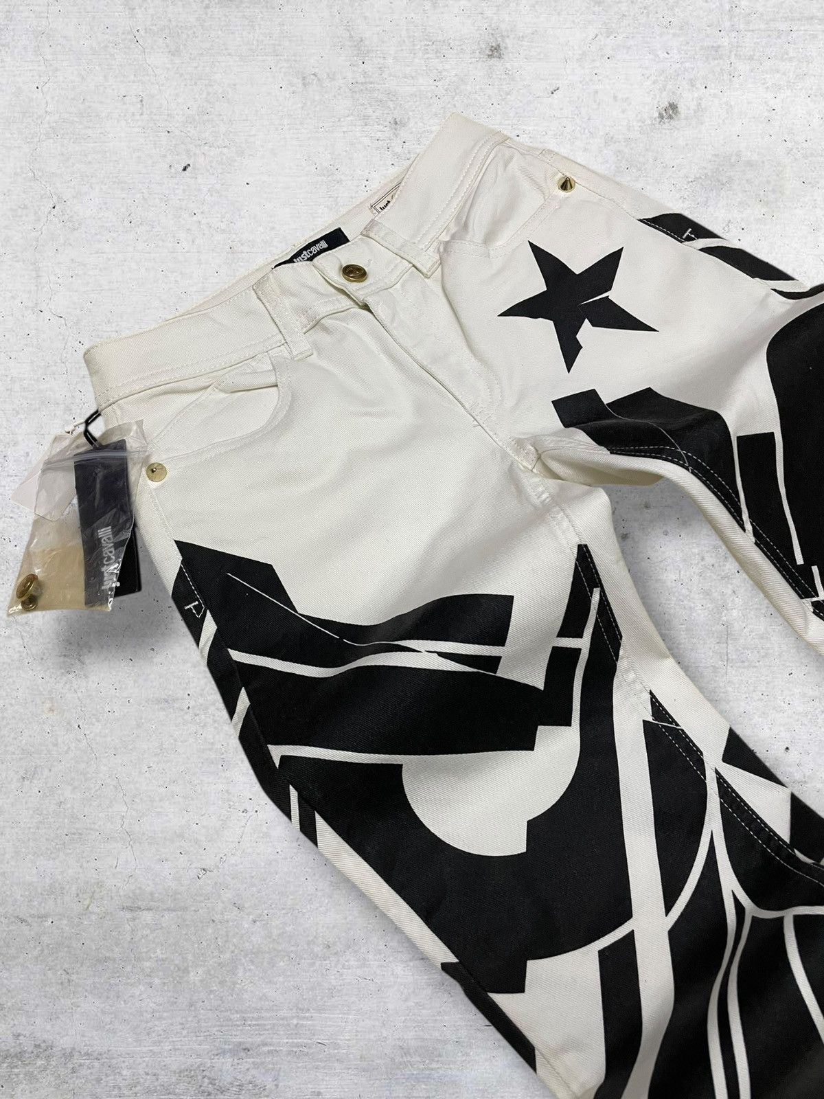 Just Cavalli DESIGNER JUST CAVALLI ICONIC FULLPRINT DESIGN ARCHIVE DENIM Size 24" / US 00 / IT 34 - 8 Thumbnail