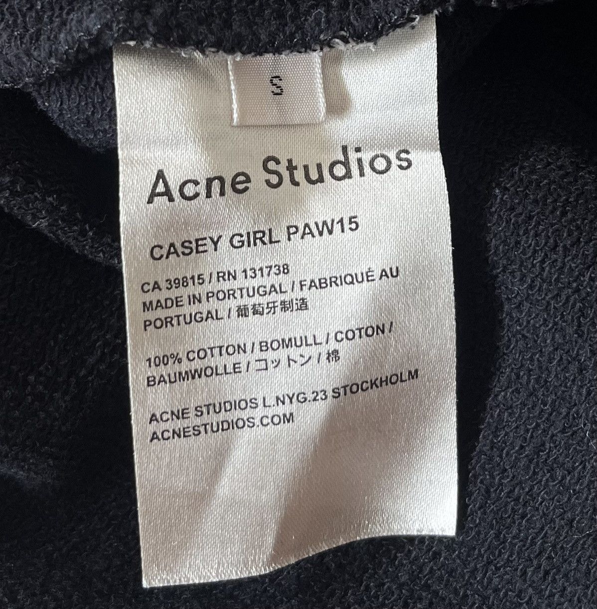 Acne Studios Acne studios “please call me girl” black sweatshirt Size US M / EU 48-50 / 2 - 3 Thumbnail