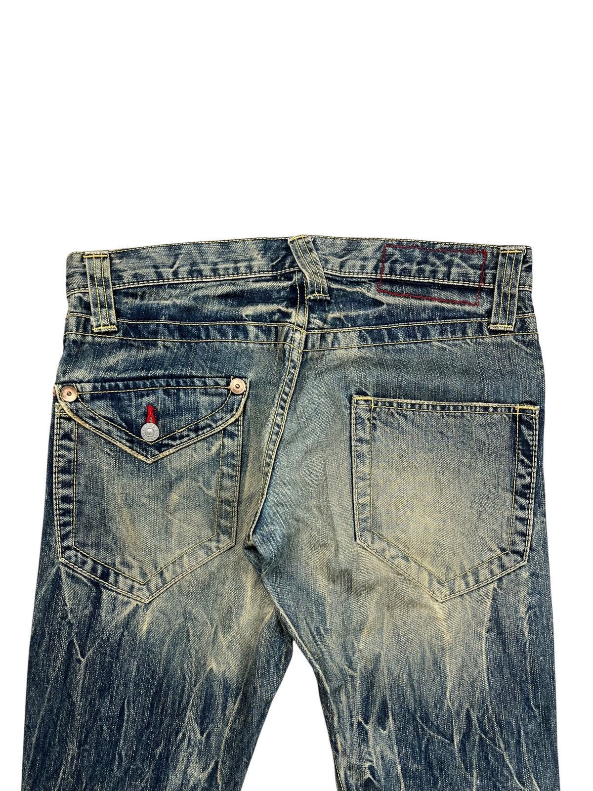 If Six Was Nine 2000s Blue Way - Mud Wash Flared Denim Size US 30 / EU 46 - 4 Thumbnail