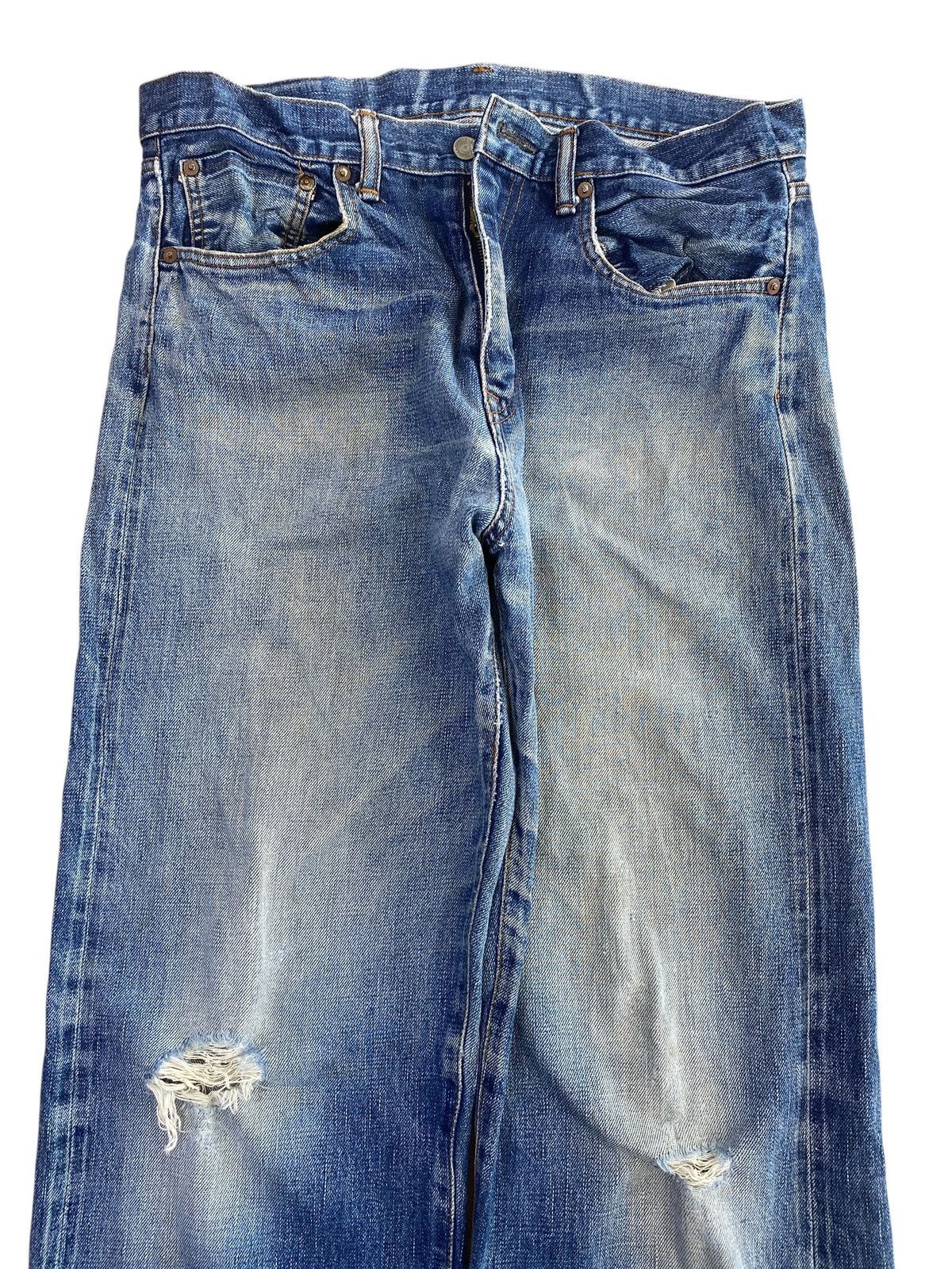 KOJIMA GENES Kojima Genes Faded Wash Ripped Style Selvedge Jeans Size US 32 / EU 48 - 2 Thumbnail