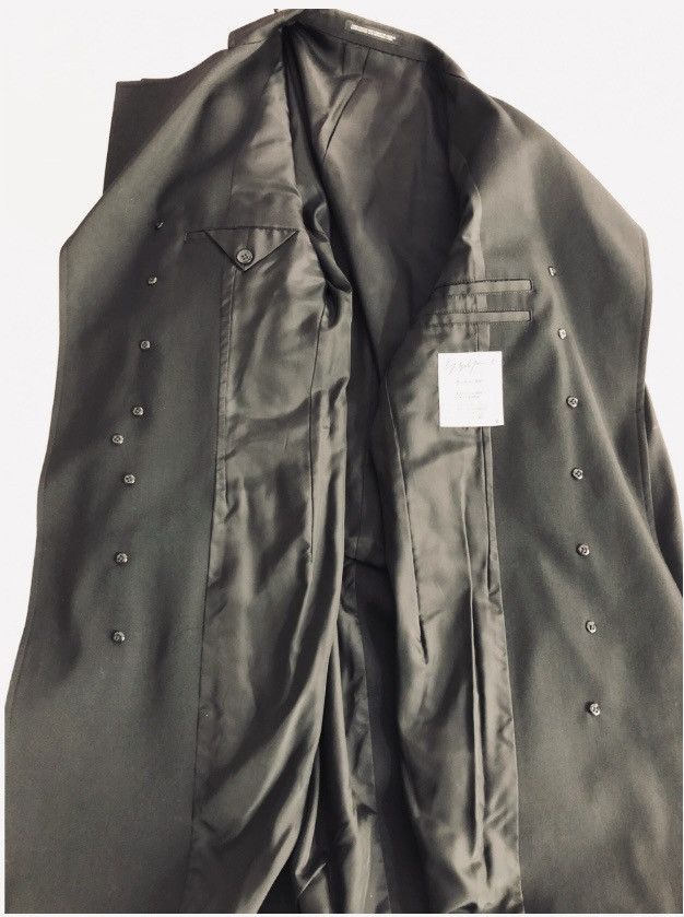 Yohji Yamamoto Yohji Yamamoto 🇯🇵 Pour Homme Nero Wool Dual Drape Coat 2 NWT Size US M / EU 48-50 / 2 - 16 Thumbnail
