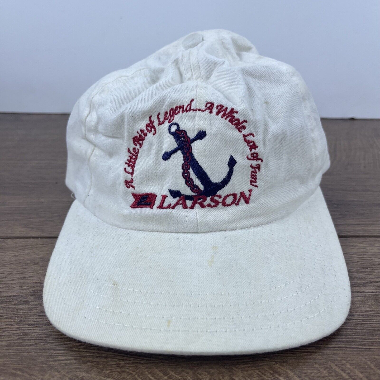 Other Larson Hat Larson Adjustable Hat White Hat Adjustable White Size ONE SIZE - 2 Thumbnail