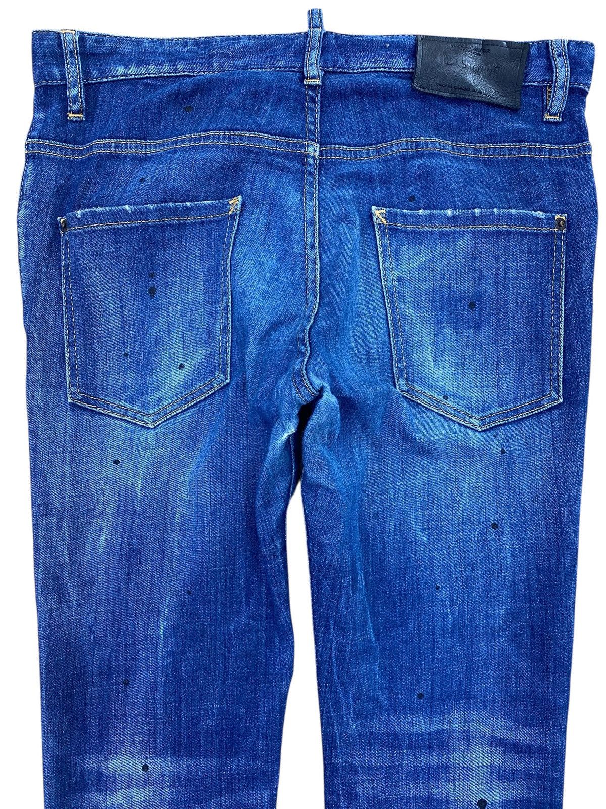 Dsquared2 Dsquared2 Faded Wash Whisker Style Straight Cut Jeans Size US 32 / EU 48 - 4 Thumbnail