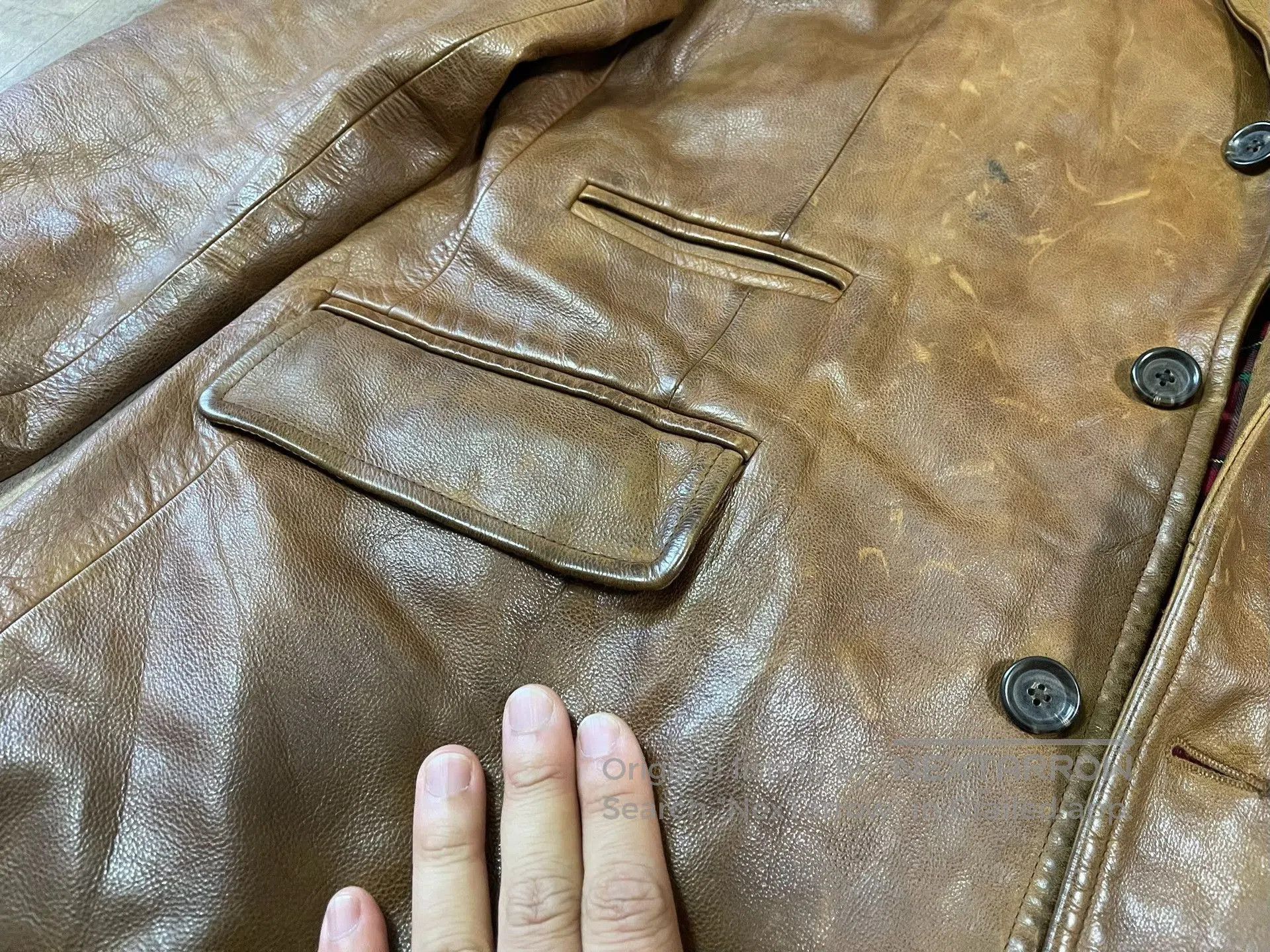 Ralph Lauren Blue Label Ralph Lauren Vintage Leather Jacket. Size US XL / EU 56 / 4 - 5 Thumbnail