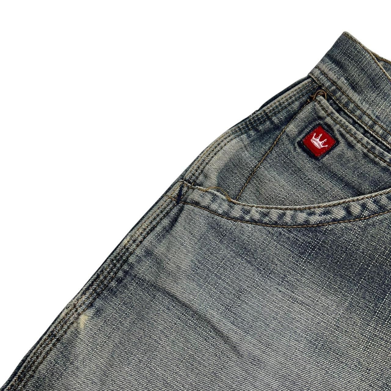 JNCO Vintage Jnco Crown Baggy Denim Shorts / Jorts - Waist: 30” Size US 30 / EU 46 - 6 Thumbnail