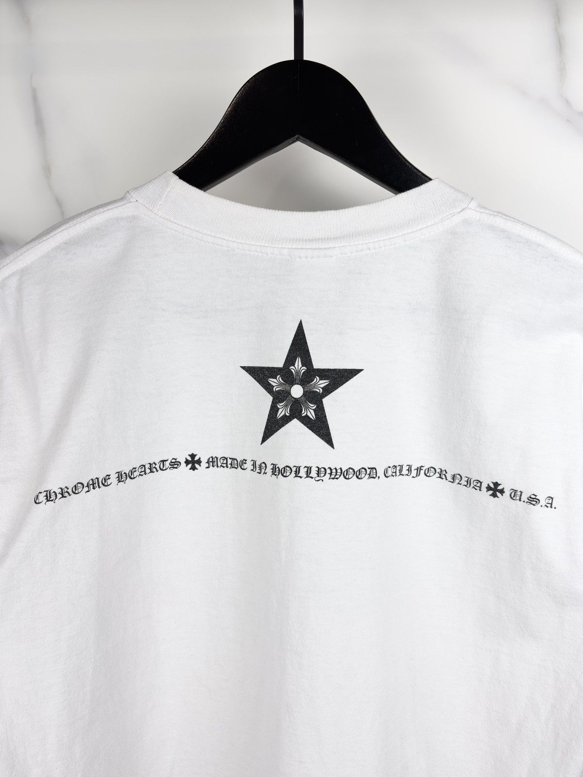 Chrome Hearts Chrome Hearts Vintage Star Hollywood Pocket Tshirt White Size US M / EU 48-50 / 2 - 5 Thumbnail