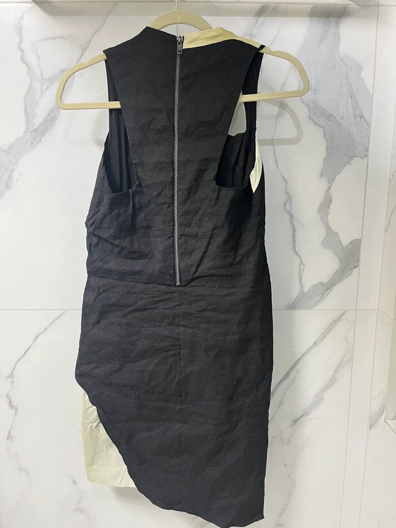 Helmut Lang HELMUT LANG size4 Flax blended leather vest dress Size M / US 6-8 / IT 42-44 - 2 Thumbnail