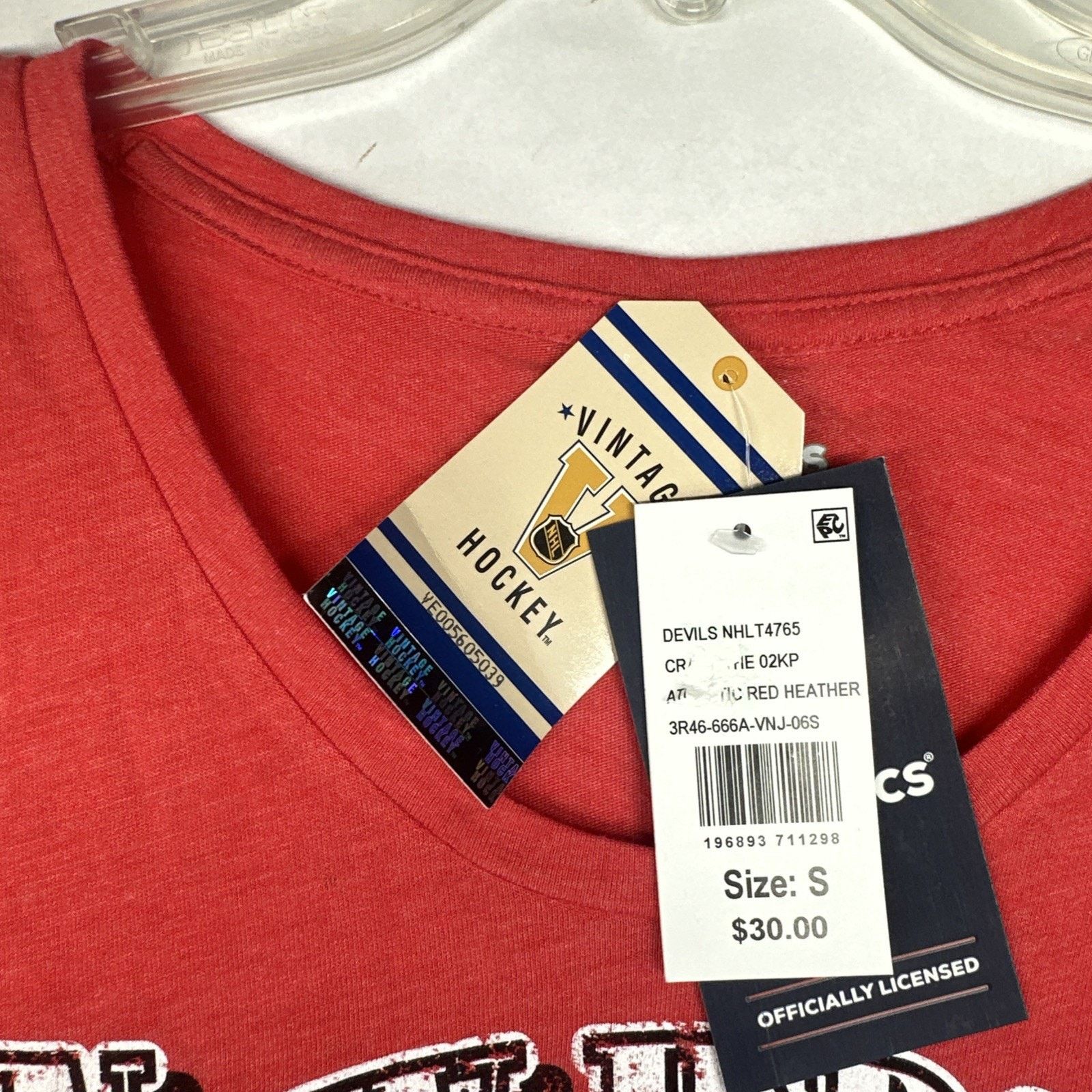 & Other Stories Fanatics Womens New Jersey Devils Crash The Net Tri Small Size US S / EU 44-46 / 1 - 3 Thumbnail