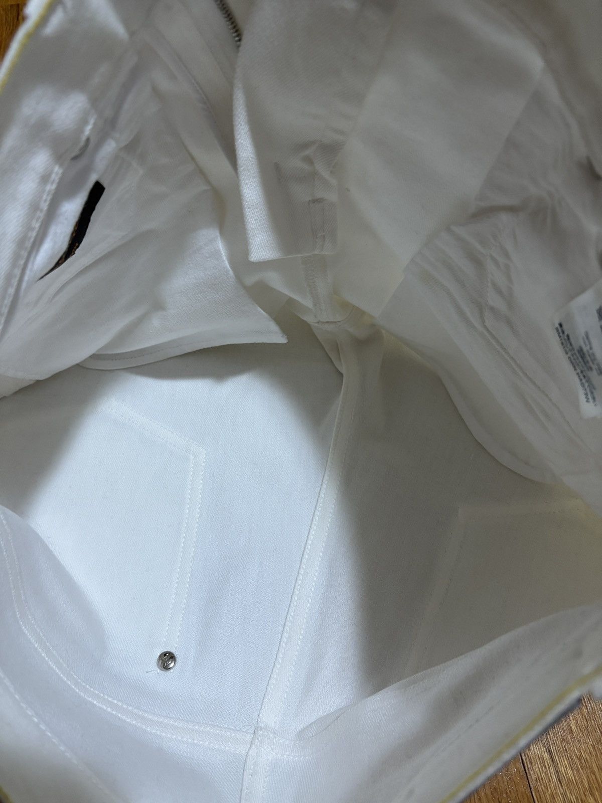 Louis Vuitton LV White Slim Fit Jeans by Virgil Abloh Size US 30 / EU 46 - 15 Thumbnail