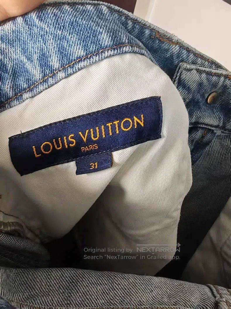 Louis Vuitton Louis Vuitton Full Print Made Old Jeans Size US 31 - 3 Thumbnail