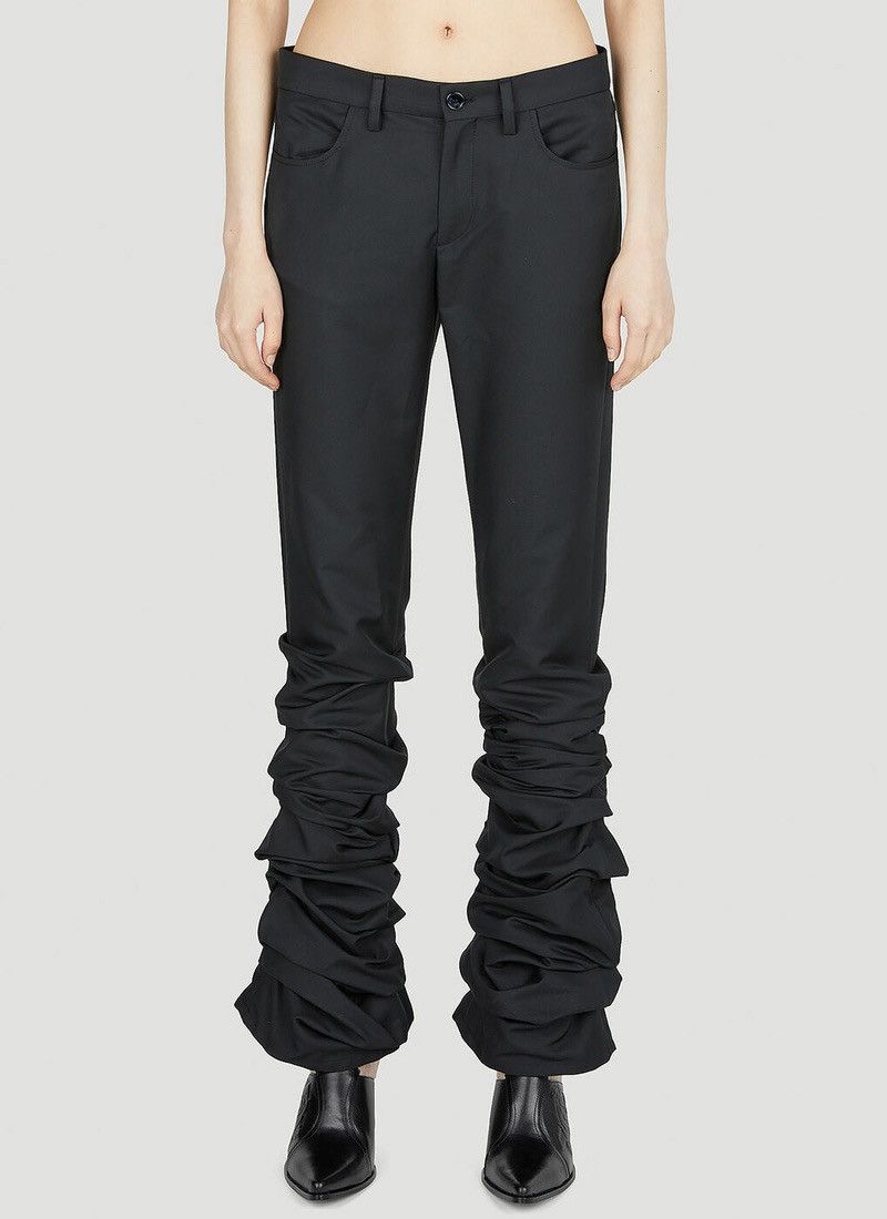 Acne Studios Ruffle Stacks Black Trouser Size US 32 / EU 48 - 1 Thumbnail