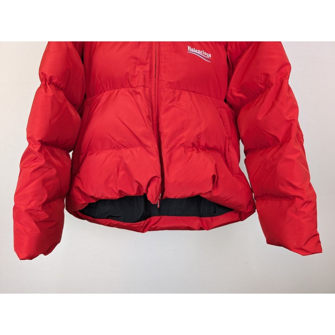 Balenciaga o1rshd1 /dup/ Micro Faille C-Shape Puffer Jacket Bright Red Size US S / EU 44-46 / 1 - 5 Thumbnail