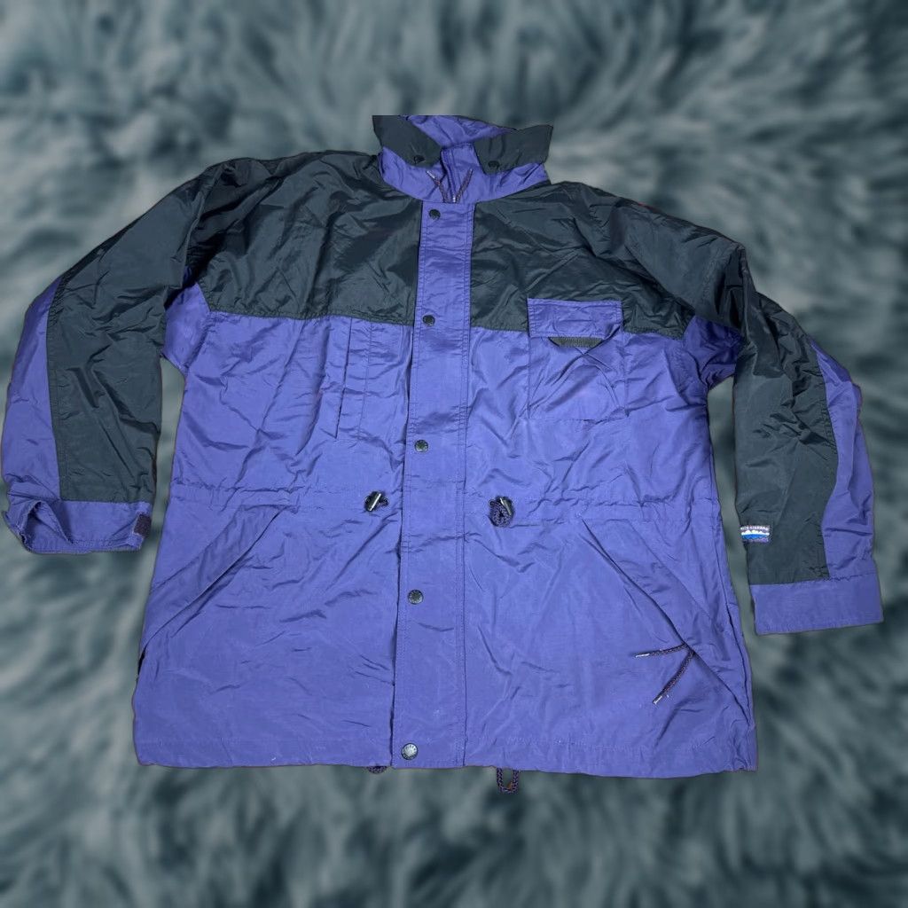 Vintage VINTAGE White Sierra Windbreaker Jacket Mens L Black 90s Coat Style 90s Windbreaker Black Mens L Size US L / EU 52-54 / 3 - 1 Thumbnail