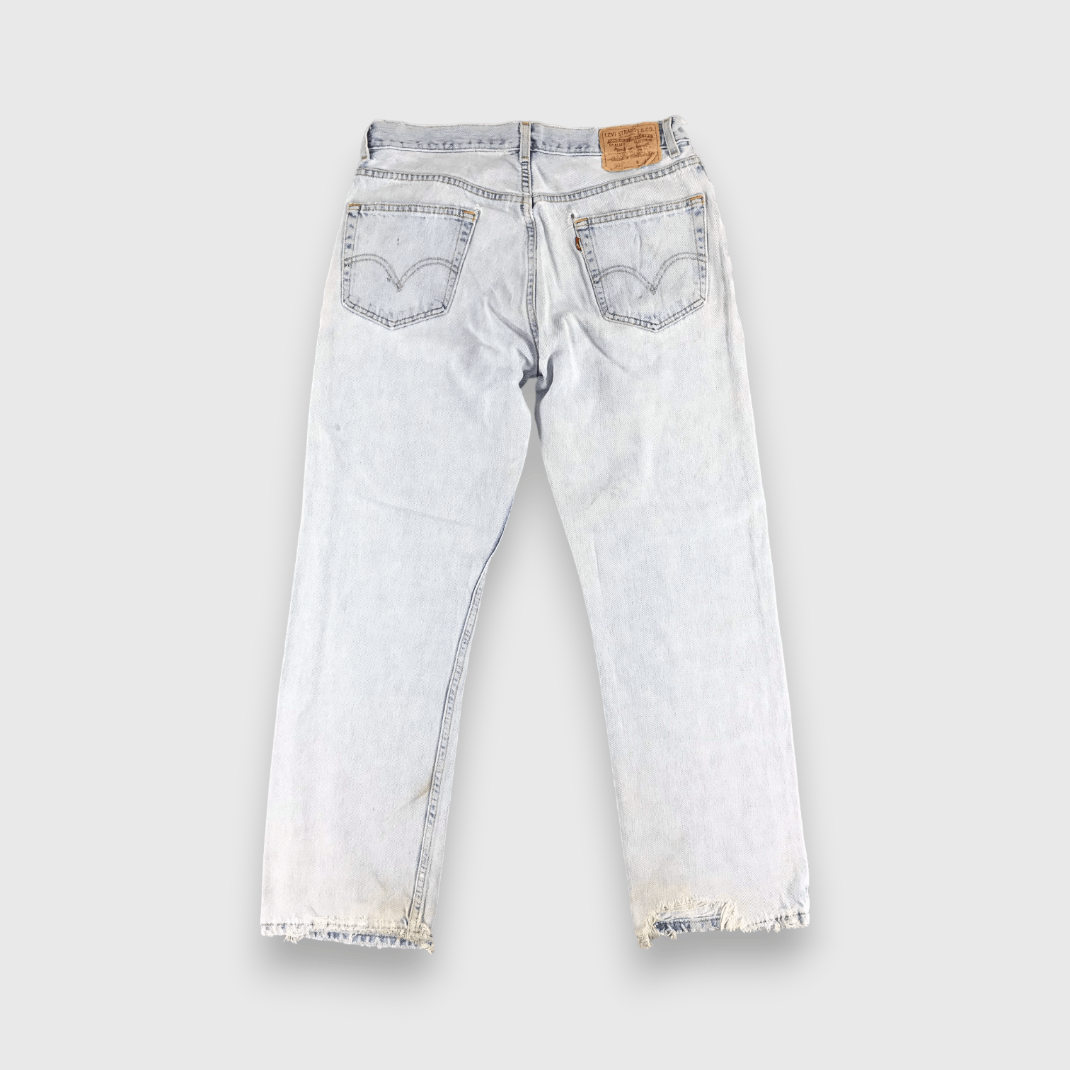 Levi's Vintage Levis 505 Jeans Distress Light Wash -J581 Size US 34 / EU 50 - 2 Thumbnail