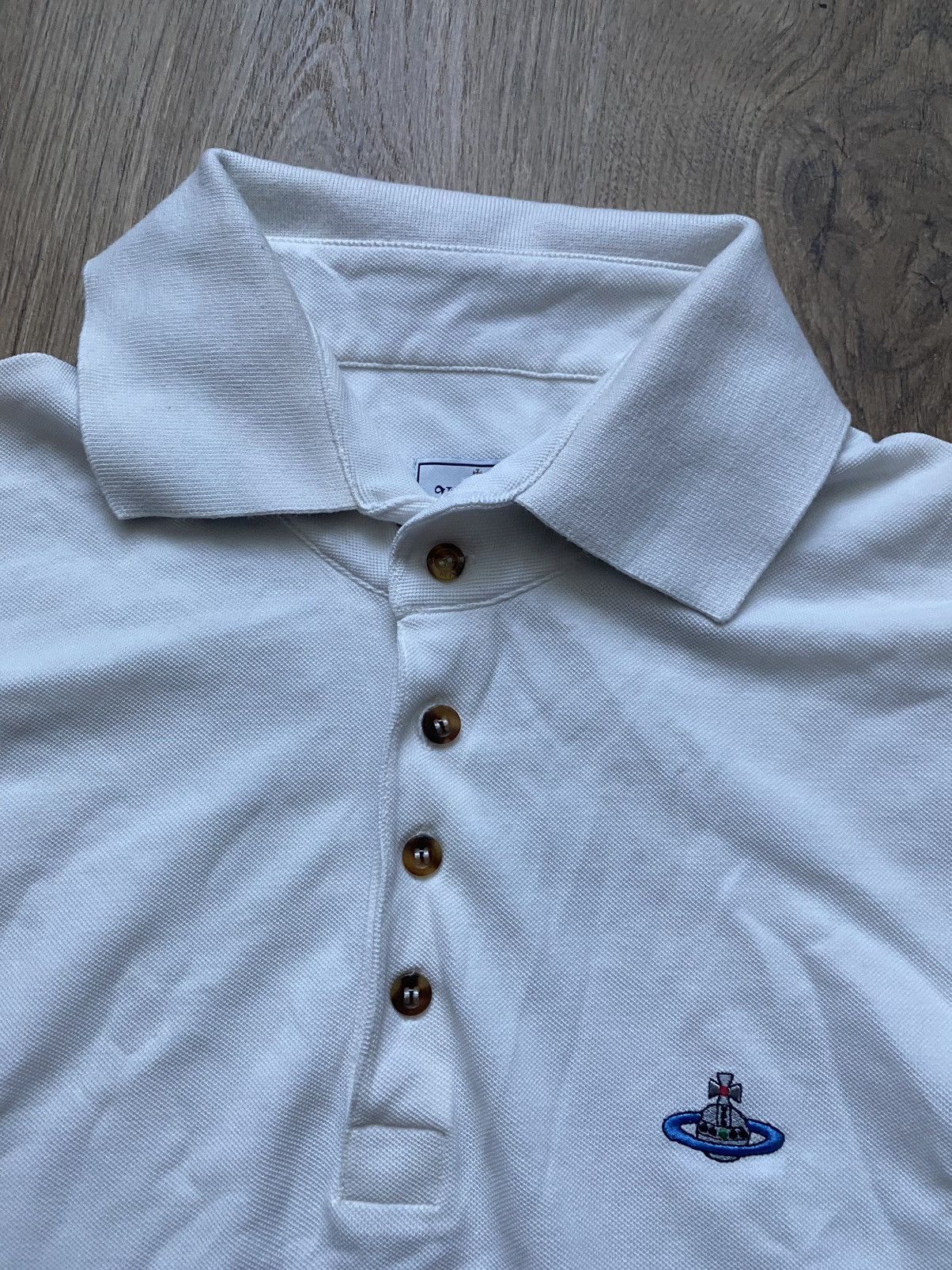 Other Vintage Vivienne Westwood Y2K Polo T-Shirt White 🐶 Size US XL / EU 56 / 4 - 4 Thumbnail