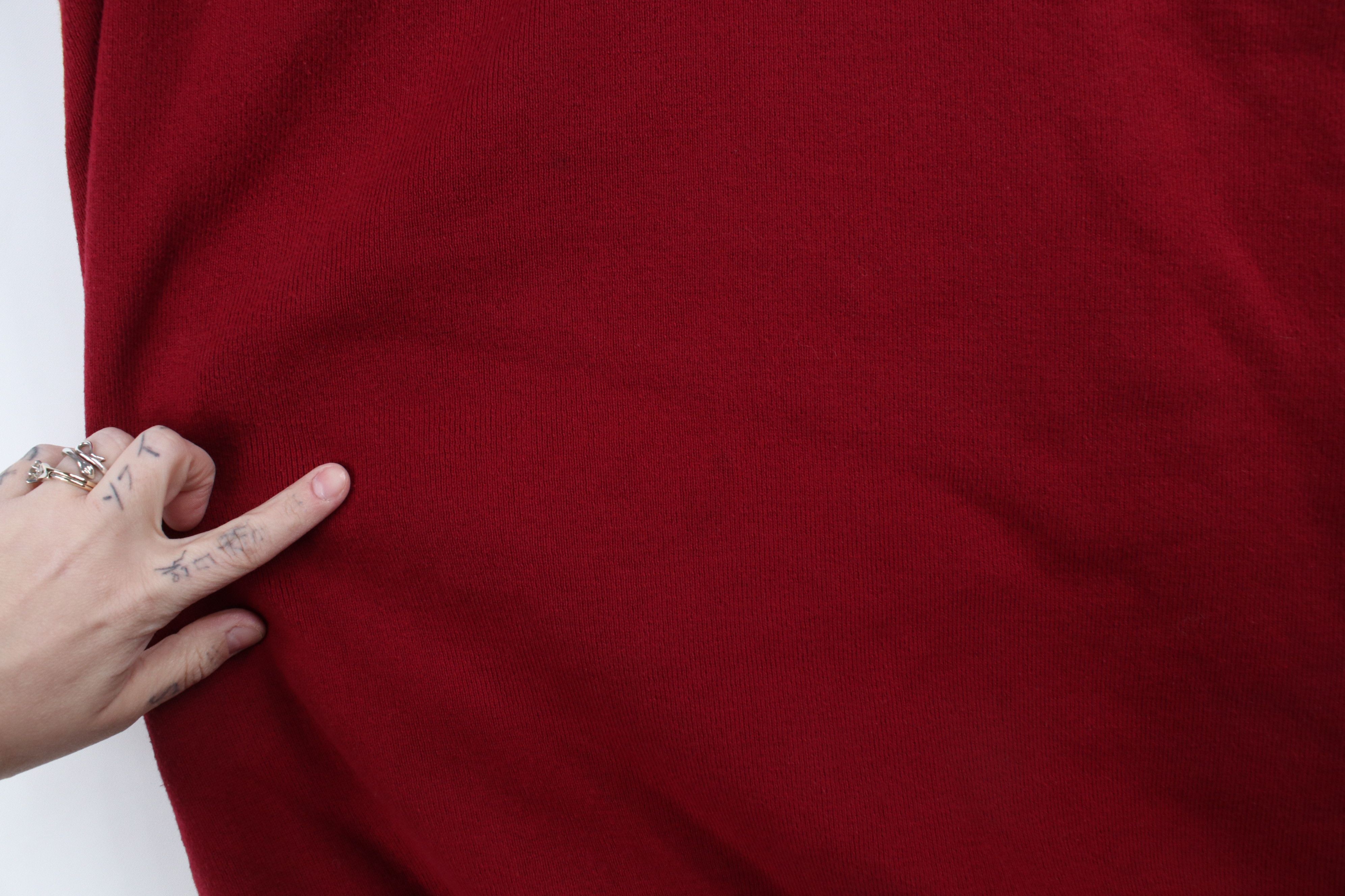 Ralph Lauren × Vintage Vintage 90s Ralph Lauren Ribbed Knit Crewneck Sweater Red Size US XXL / EU 58 / 5 - 8 Thumbnail