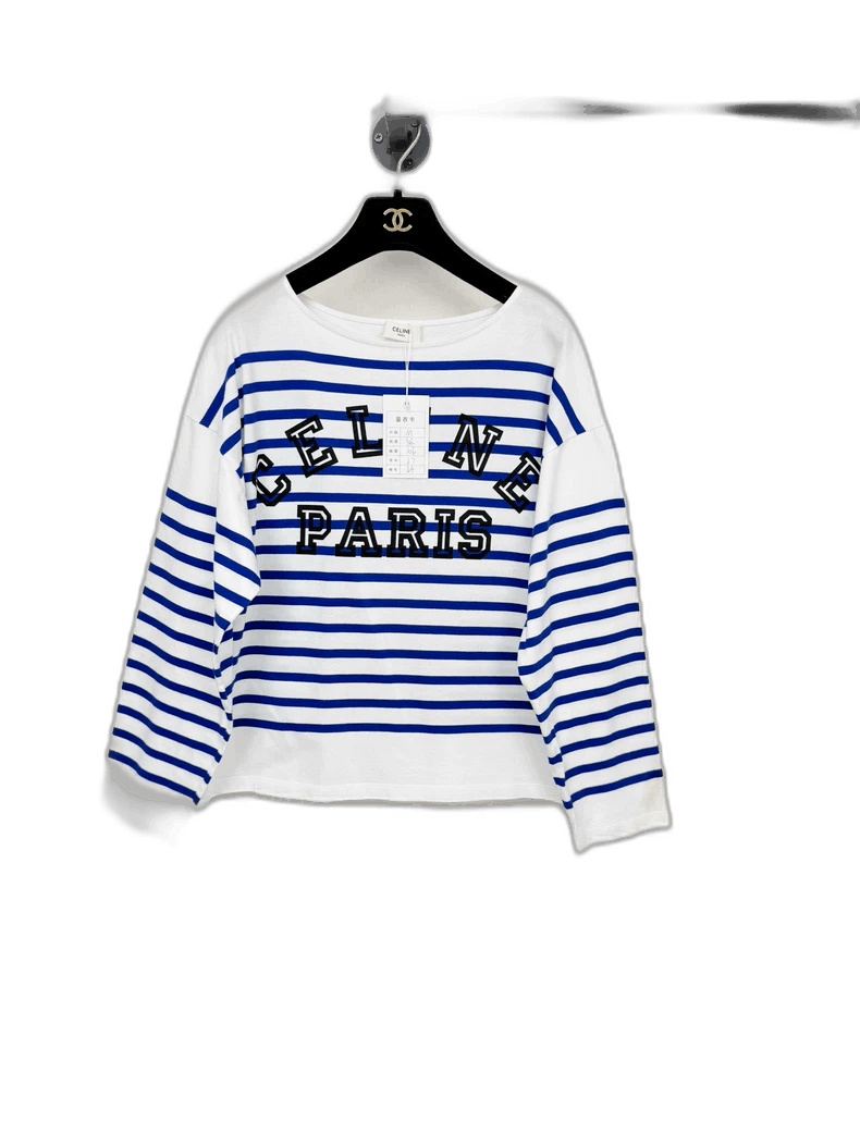 Celine Celine Striped Long Sleeve Top Size M Size M / US 6-8 / IT 42-44 - 1 Thumbnail