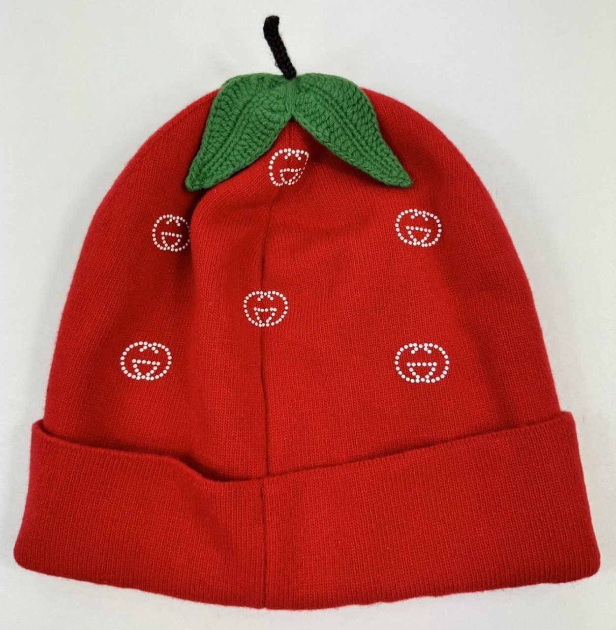 Gucci × Palace LOGO STUDS STRAWBERRY EMBROIDERED LOGO BEANIE Size ONE SIZE - 2 Thumbnail